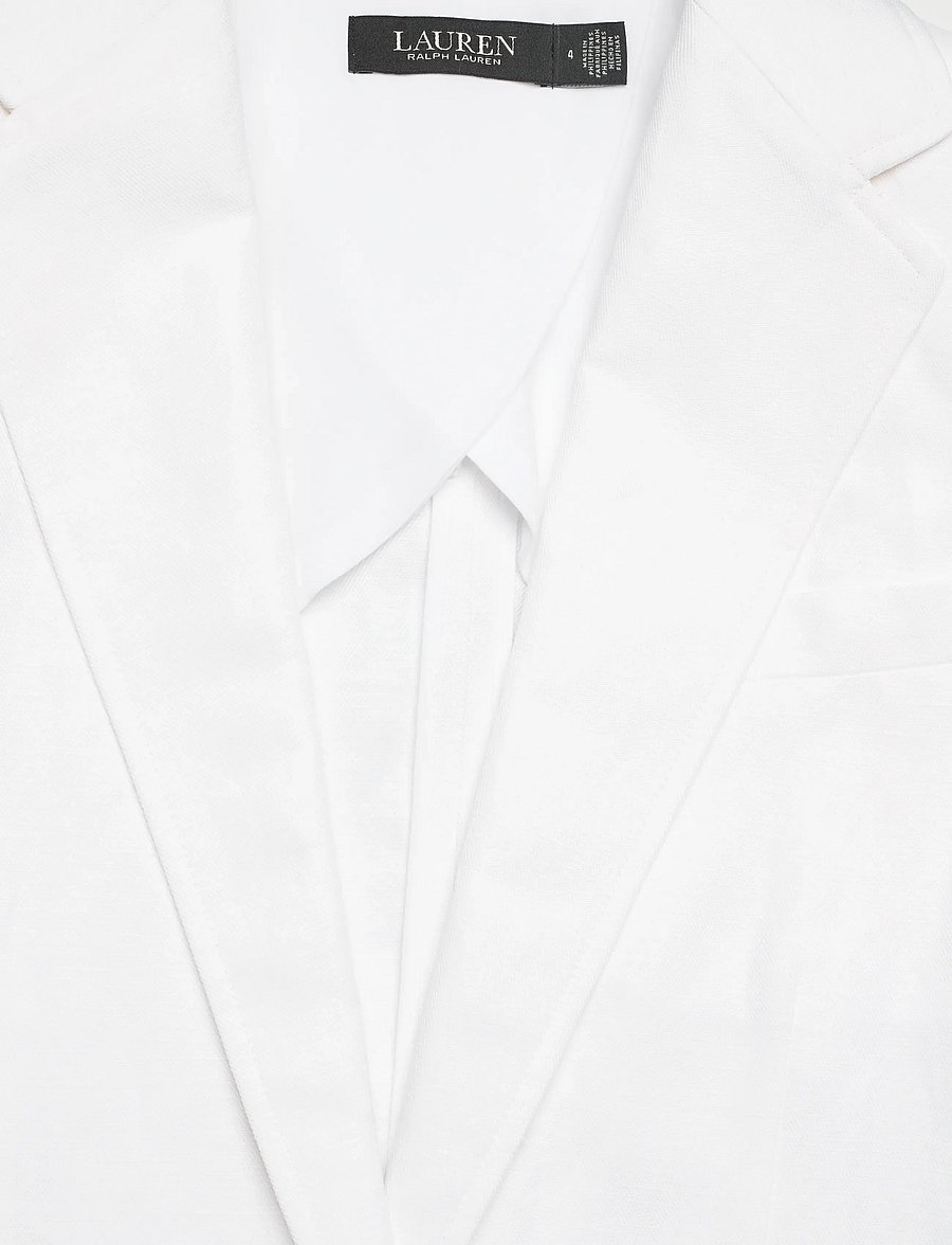 Lauren Ralph Lauren - Linen-Blend Twill Blazer - confirmation - white - 4