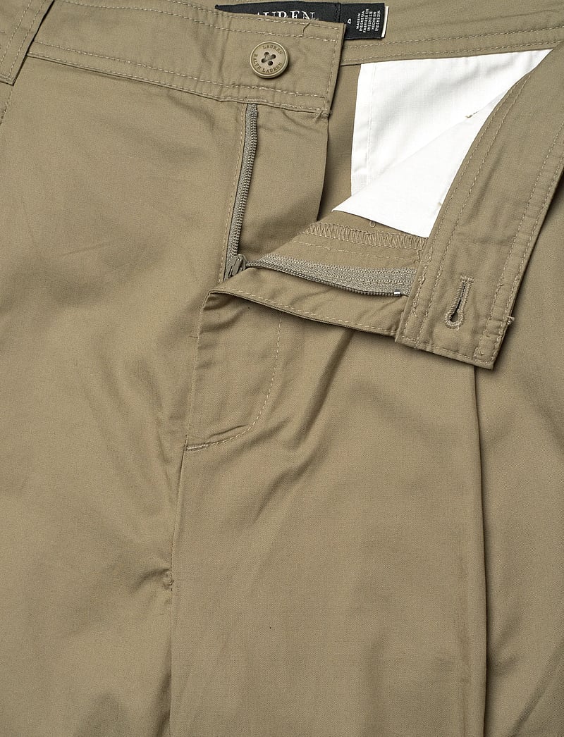 Lauren Ralph Lauren - Pleated Cotton Twill Wide-Leg Cargo Pant - spodnie cargo - light agave - 3
