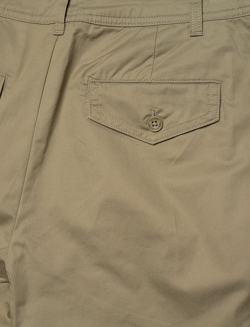 Lauren Ralph Lauren - Pleated Cotton Twill Wide-Leg Cargo Pant - spodnie cargo - light agave - 4