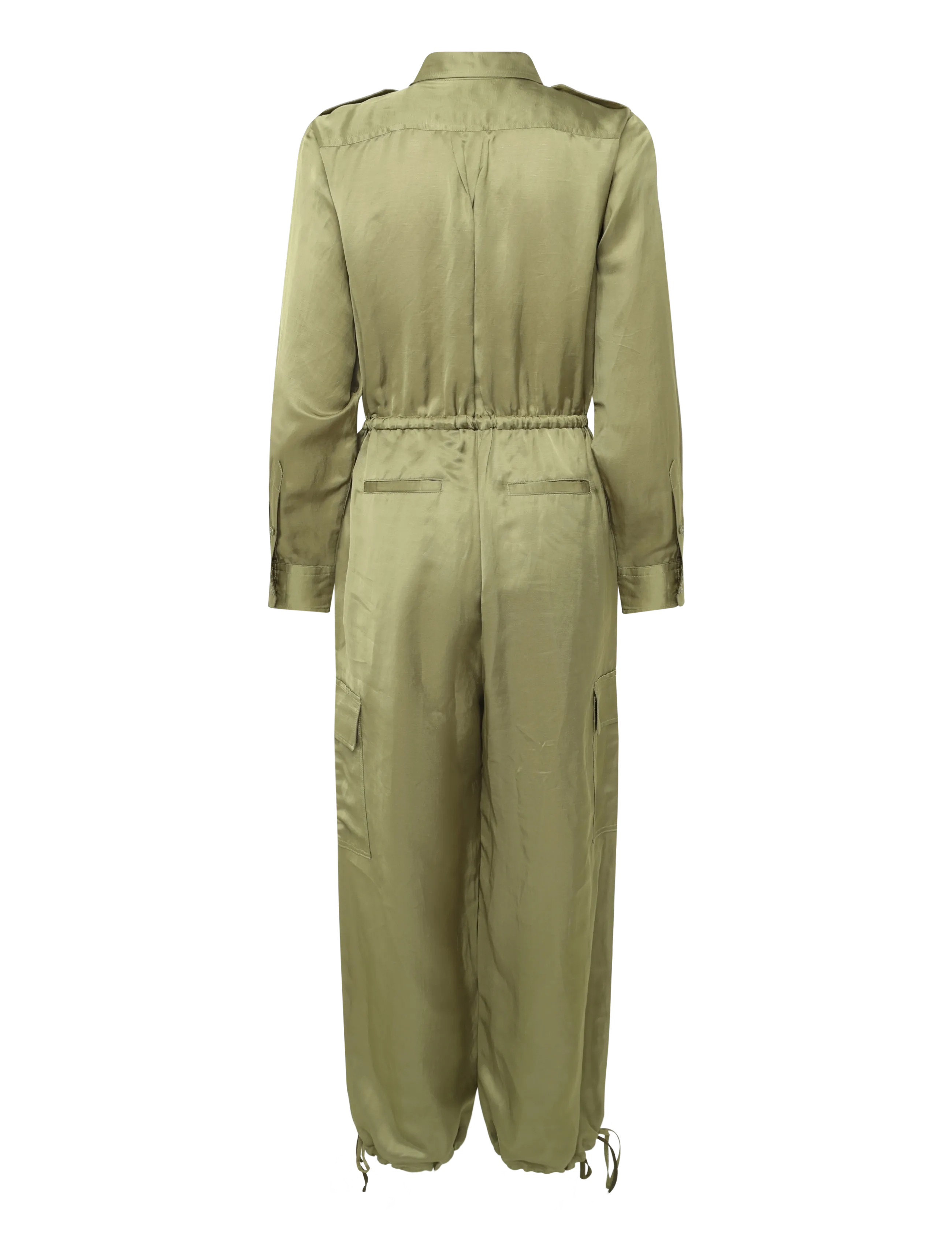Lauren Ralph Lauren - Shantung Cargo Jumpsuit - buksedragter - light agave - 2