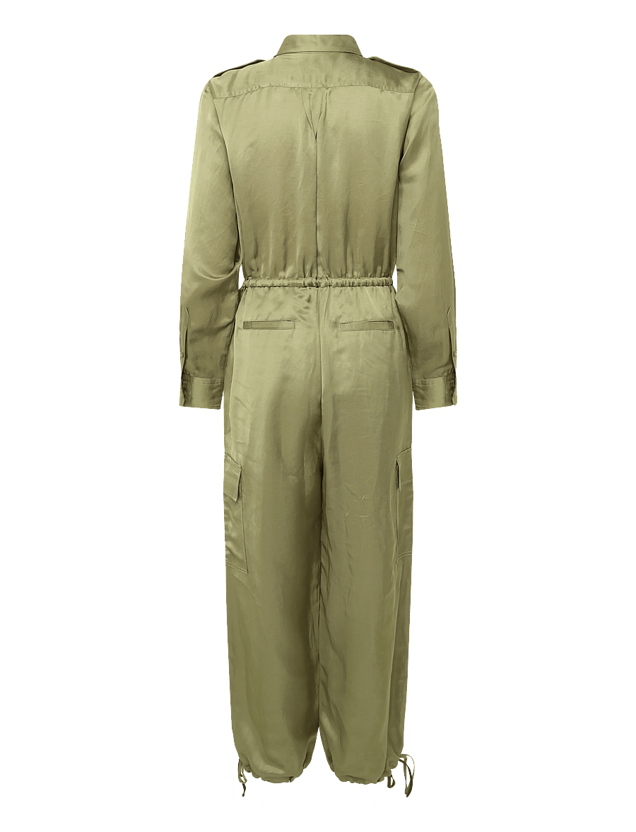 Lauren Ralph Lauren - Shantung Cargo Jumpsuit - buksedragter - light agave - 2