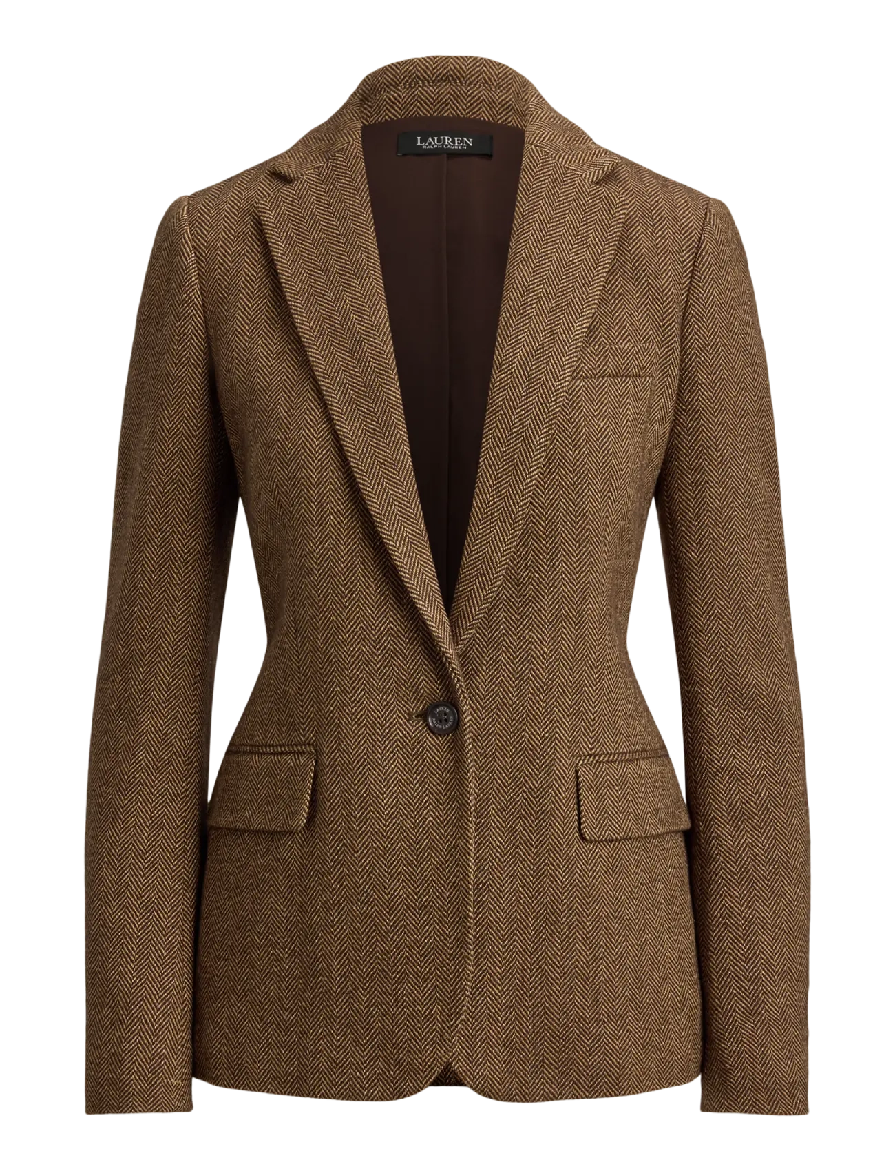 Lauren Ralph Lauren Y/D COTTON WOOL-WVN-BLAZER/SPORT CO - Tøj - BROWN/TAN MULTI / brown