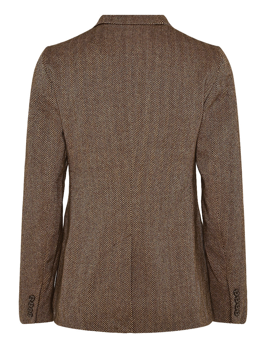 Lauren Ralph Lauren - Y/D COTTON WOOL-WVN-BLAZER/SPORT CO - einreihige blazer - brown/tan multi - 2