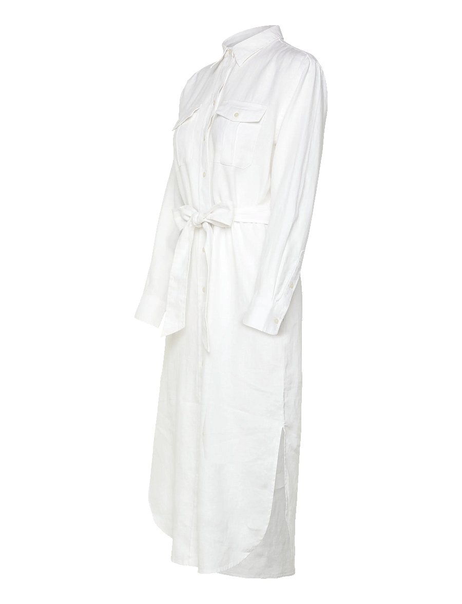 Lauren Ralph Lauren - CLASSIC LINEN-WVN-DRESSES - robes d'été - white - 3