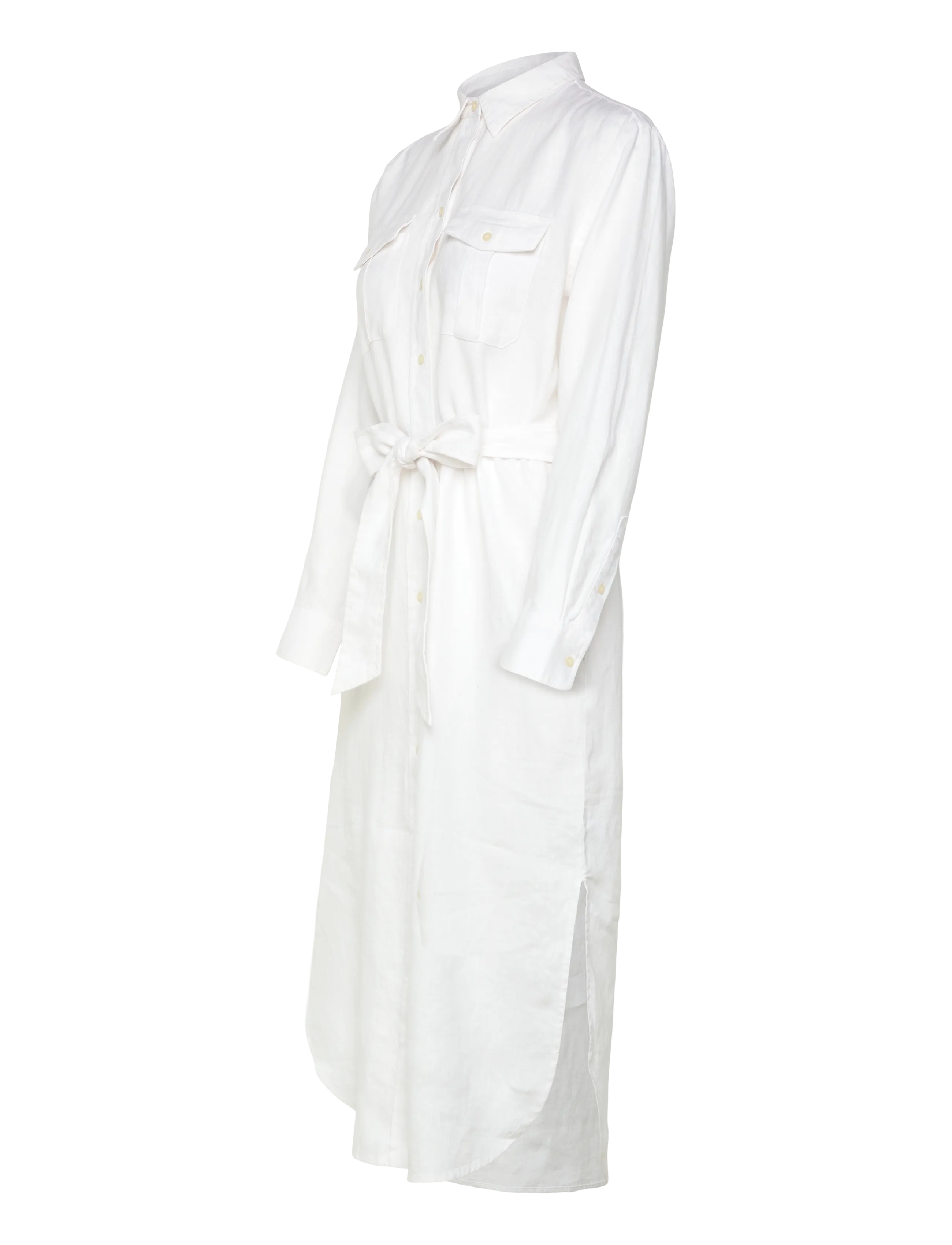 Lauren Ralph Lauren - CLASSIC LINEN-WVN-DRESSES - robes d'été - white - 3