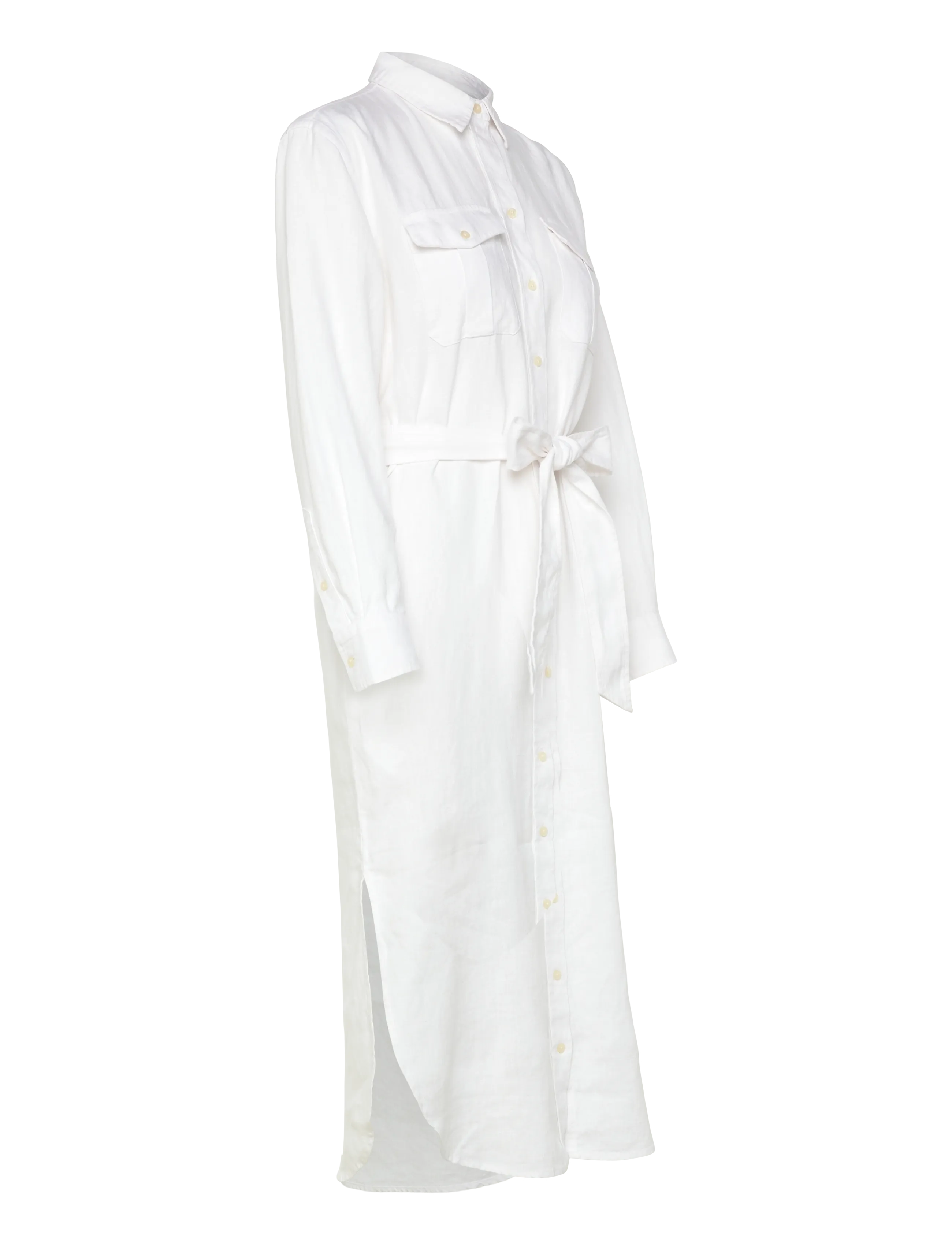 Lauren Ralph Lauren - CLASSIC LINEN-WVN-DRESSES - robes d'été - white - 4