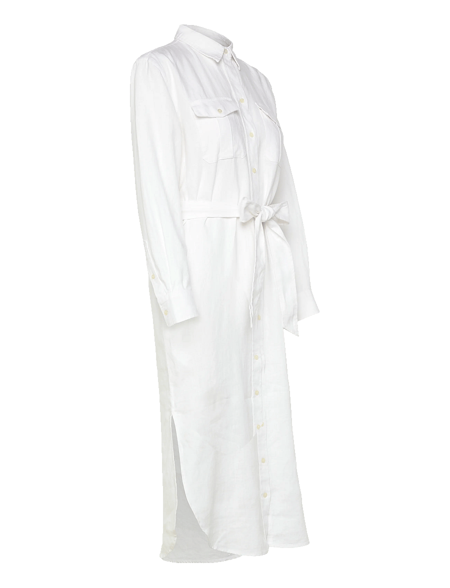 Lauren Ralph Lauren - CLASSIC LINEN-WVN-DRESSES - robes d'été - white - 4