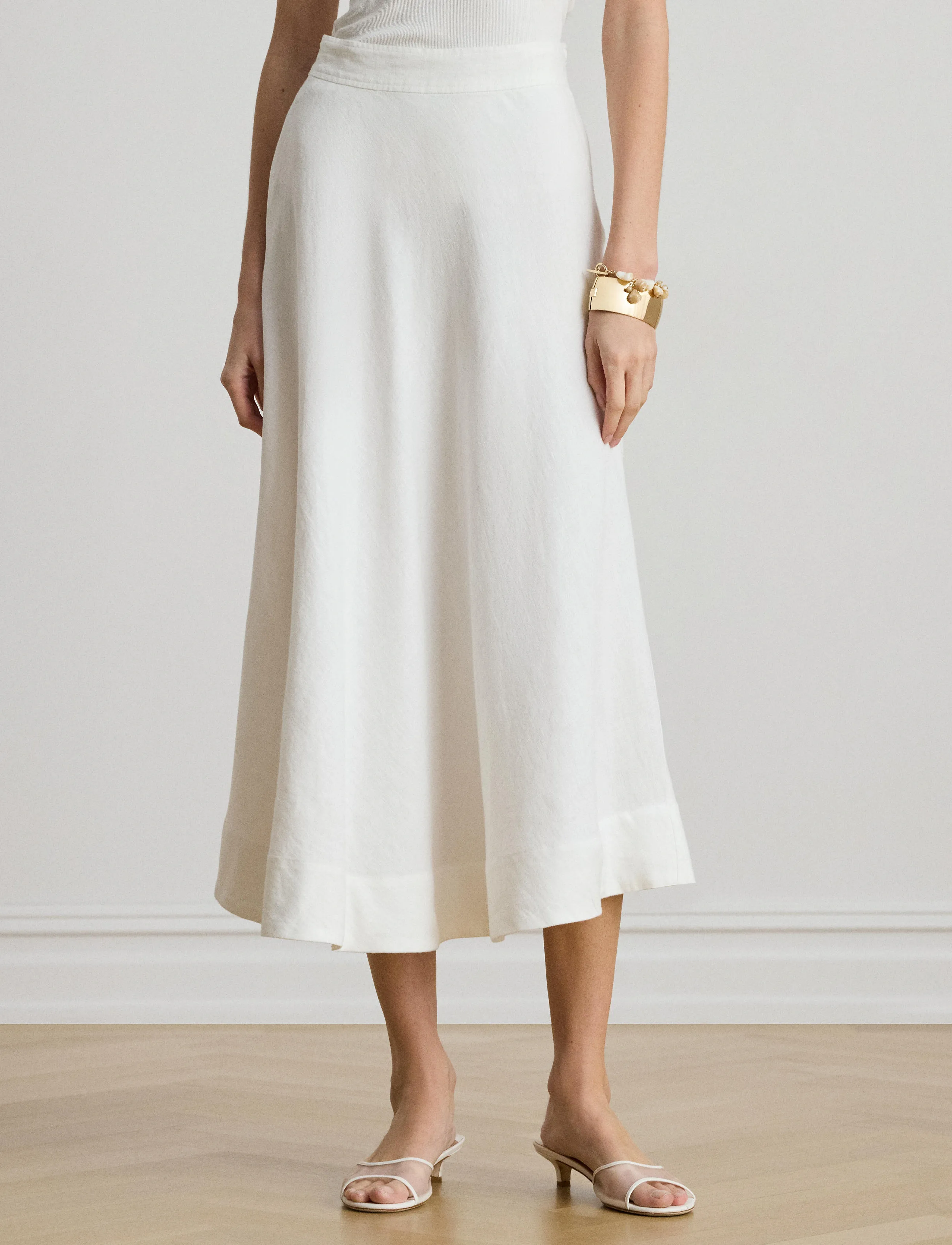 Lauren Ralph 200P13693001, 38, Röcke, Weiß - Maxi Frauen