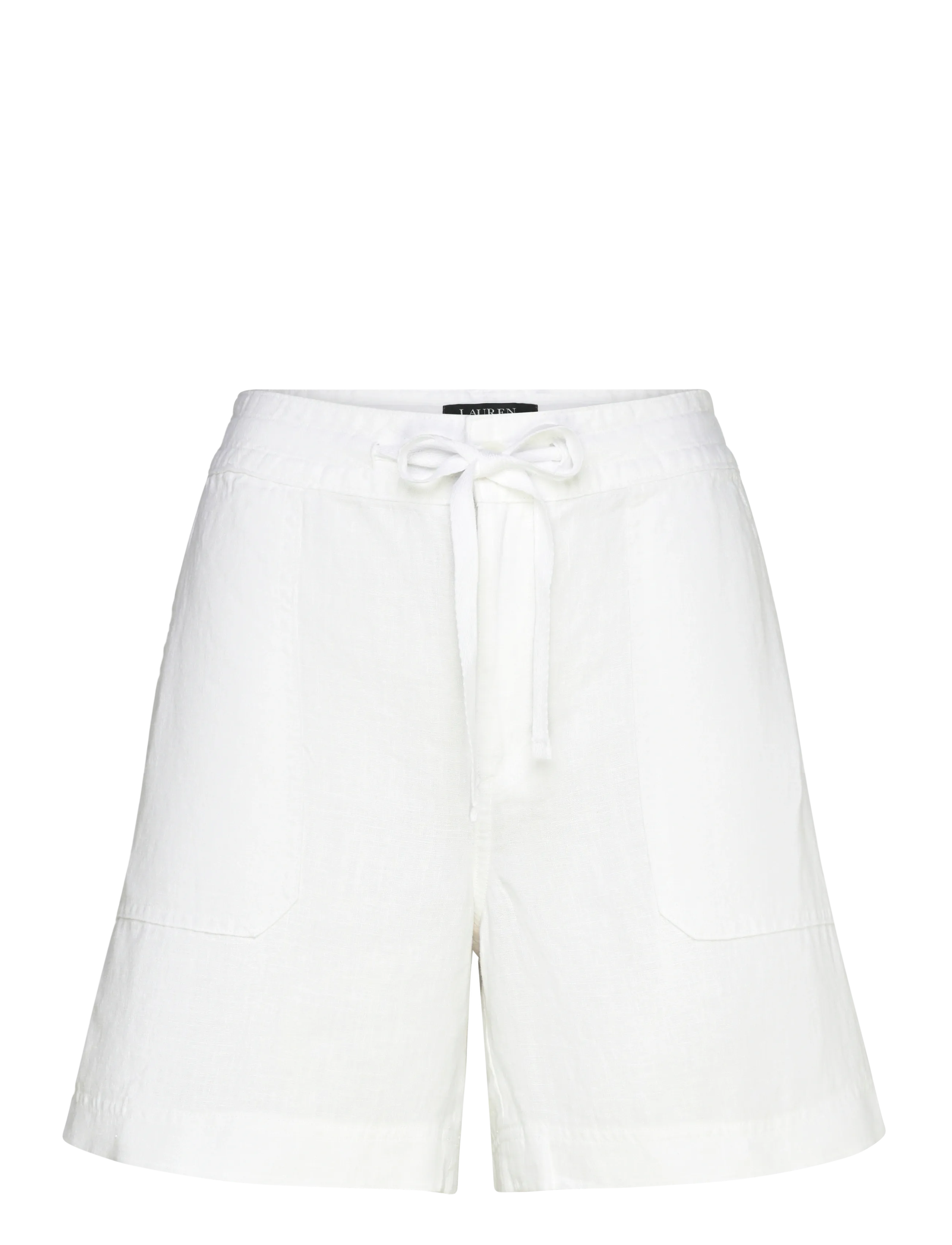 Lauren Ralph Lauren Linen Wide-Leg Drawcord Short - Shorts - WHITE / white