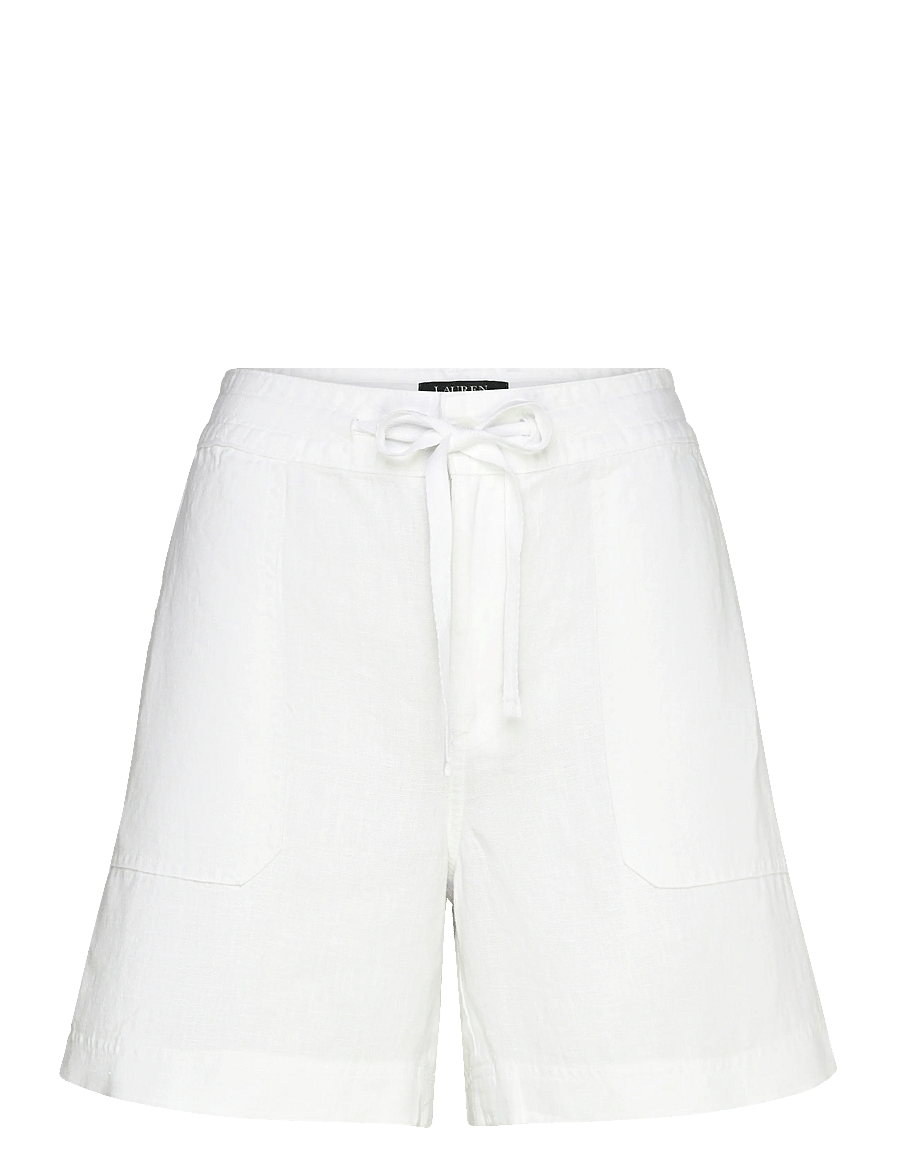 Lauren Ralph Lauren - CLASSIC LINEN-WVN-SHORTS - linneshorts - white - 1