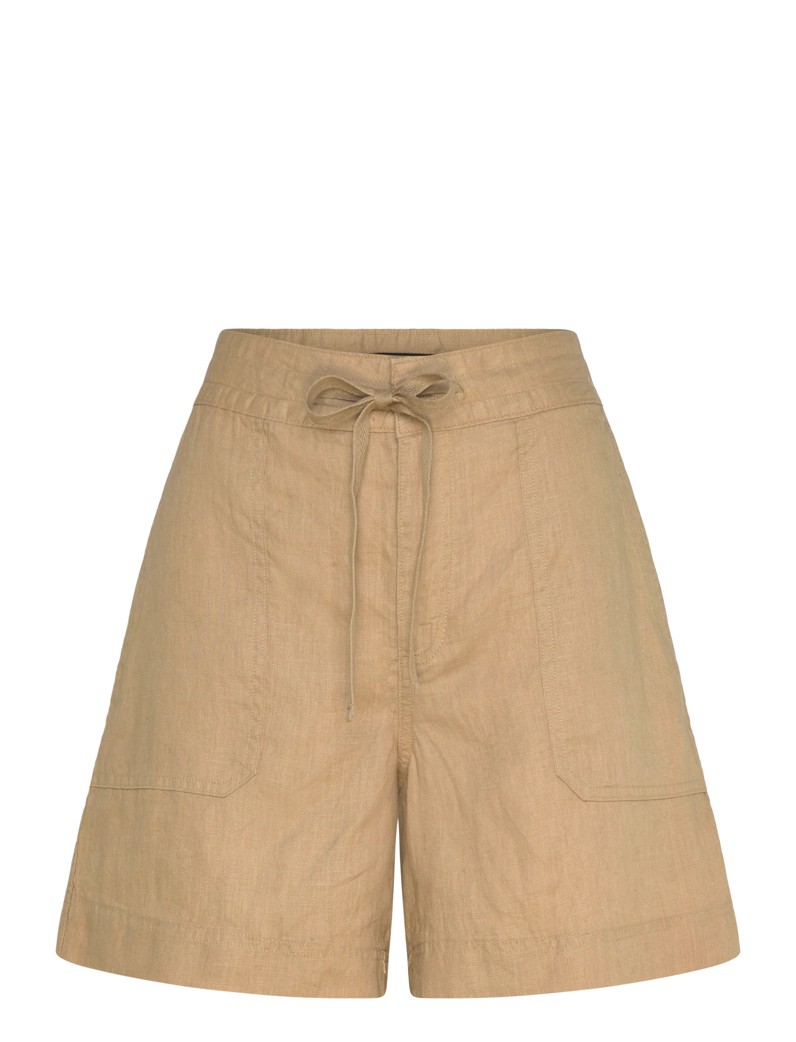 Lauren Ralph Lauren SOFT DRAPEY LINEN-WVN-SHORTS - Shorts - BIRCH TAN / beige