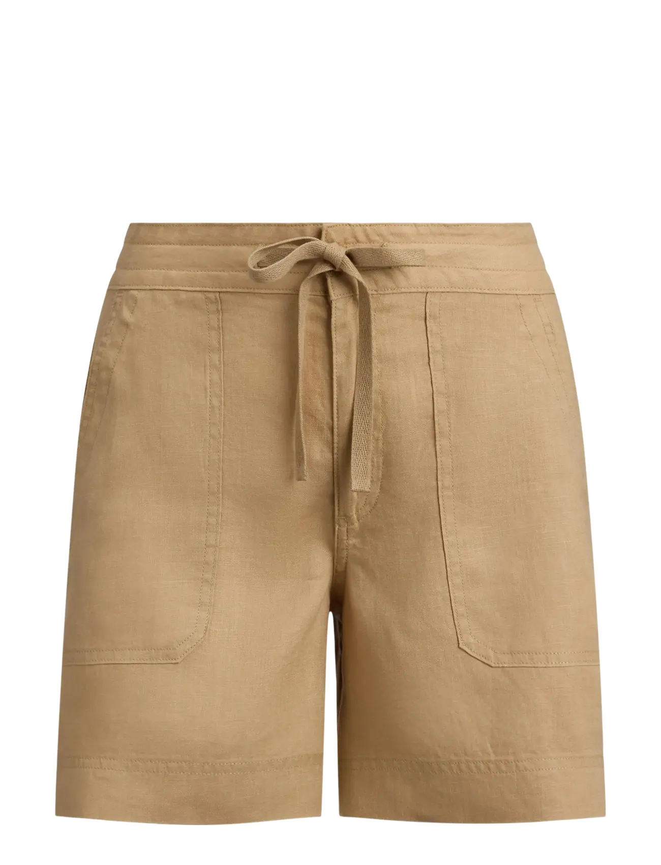 Lauren Ralph Lauren SOFT DRAPEY LINEN-WVN-SHORTS - Kleidung - BIRCH TAN / beige