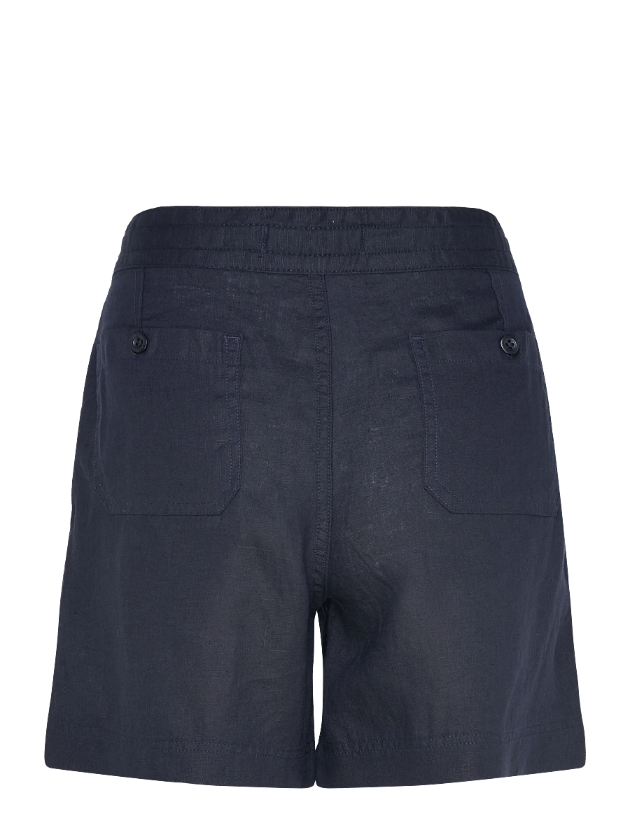 Lauren Ralph Lauren - SOFT DRAPEY LINEN-WVN-SHORTS - lniane spodenki - lauren navy - 2