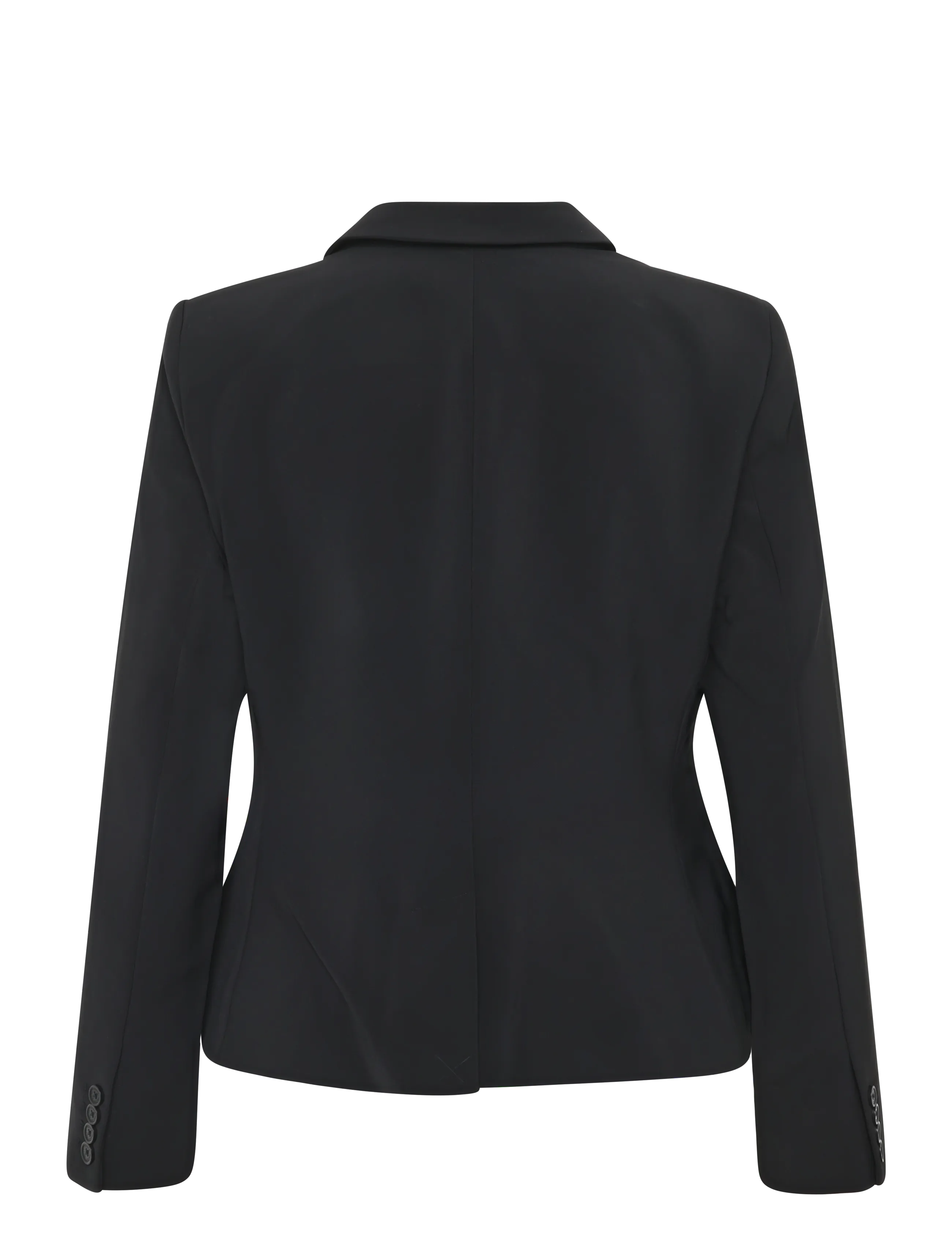 Lauren Ralph Lauren - Stretch Crepe Blazer - enkeltradede blazere - black - 1
