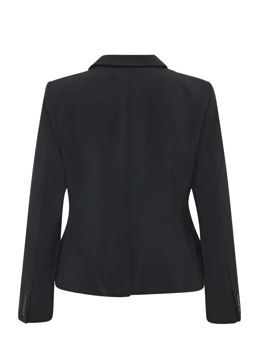 Lauren Ralph Lauren - Stretch Crepe Blazer - enkeltradede blazere - black - 1