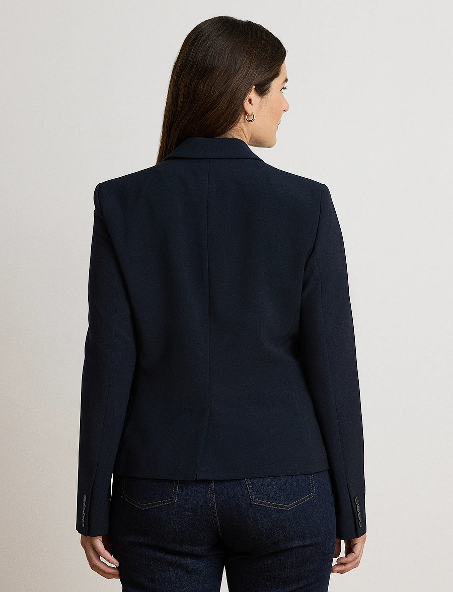 Lauren Ralph Lauren - Stretch Crepe Blazer - Üherealised pintsakud - lauren navy - 5