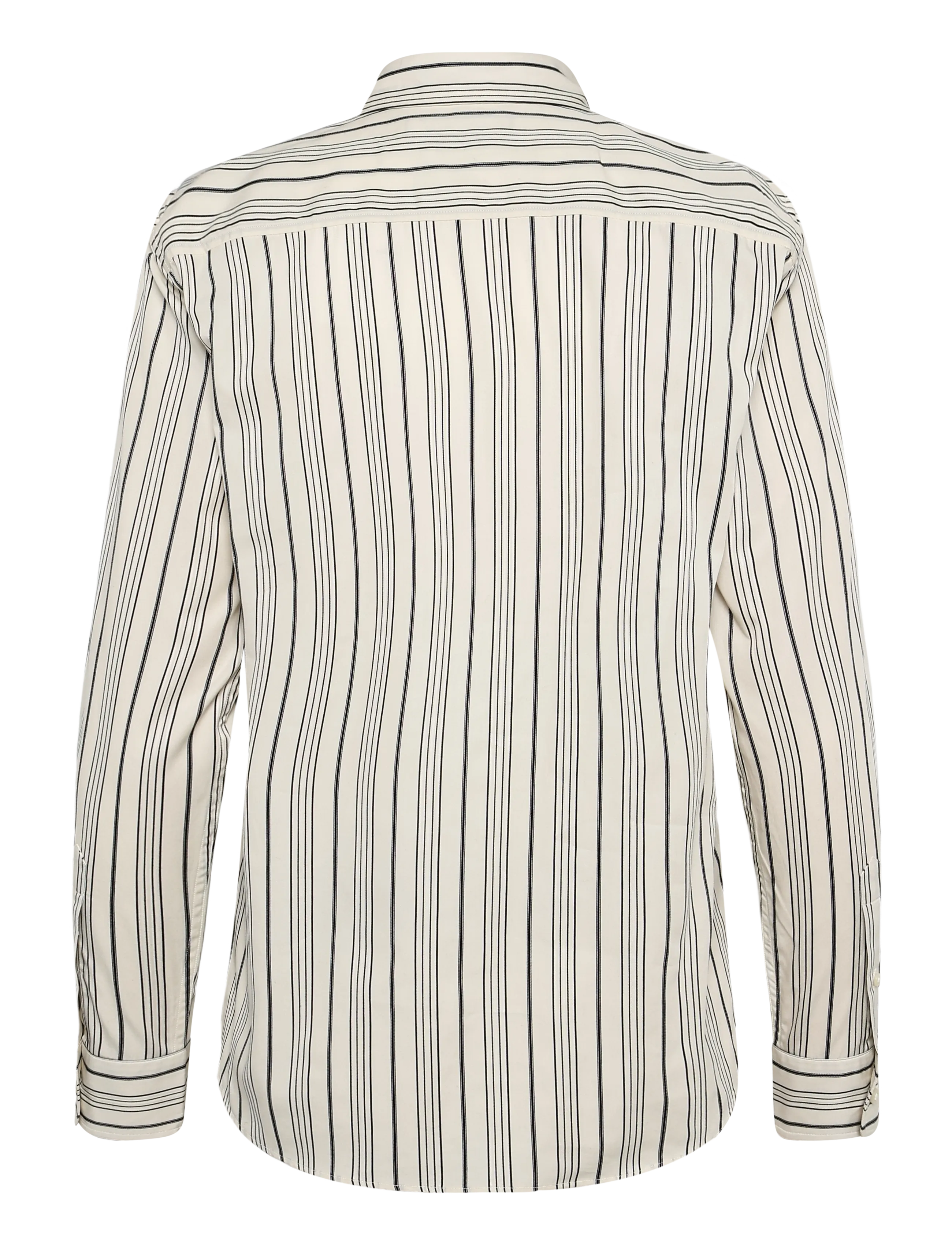 Lauren Ralph Lauren - Classic Fit Striped Cotton Dobby Shirt - langärmlige hemden - cream/black - 2