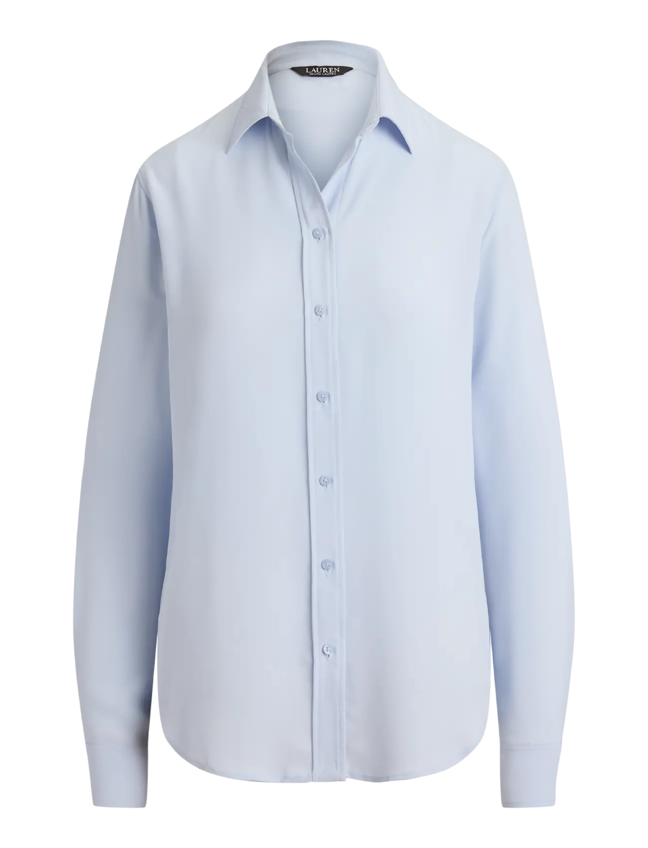 Lauren Ralph Lauren - DRAPEY POLY GGT 122-WVN-SHIRT - langærmede bluser - icy blue - 1