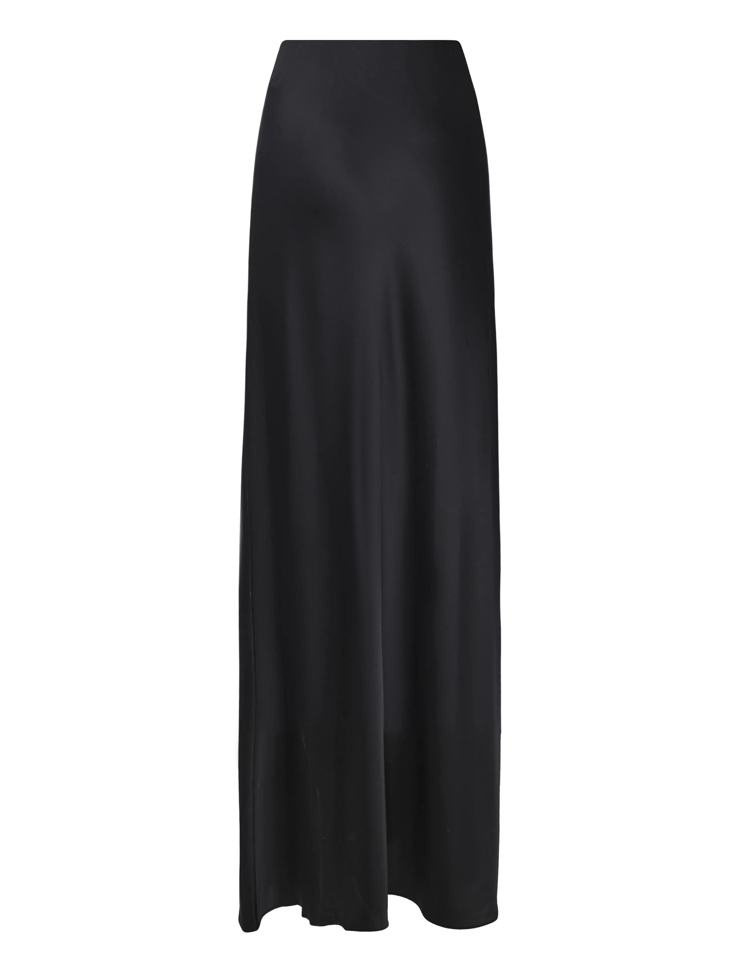 Lauren Ralph Lauren - Satin Charmeuse Maxiskirt - satinkjolar - black - 2