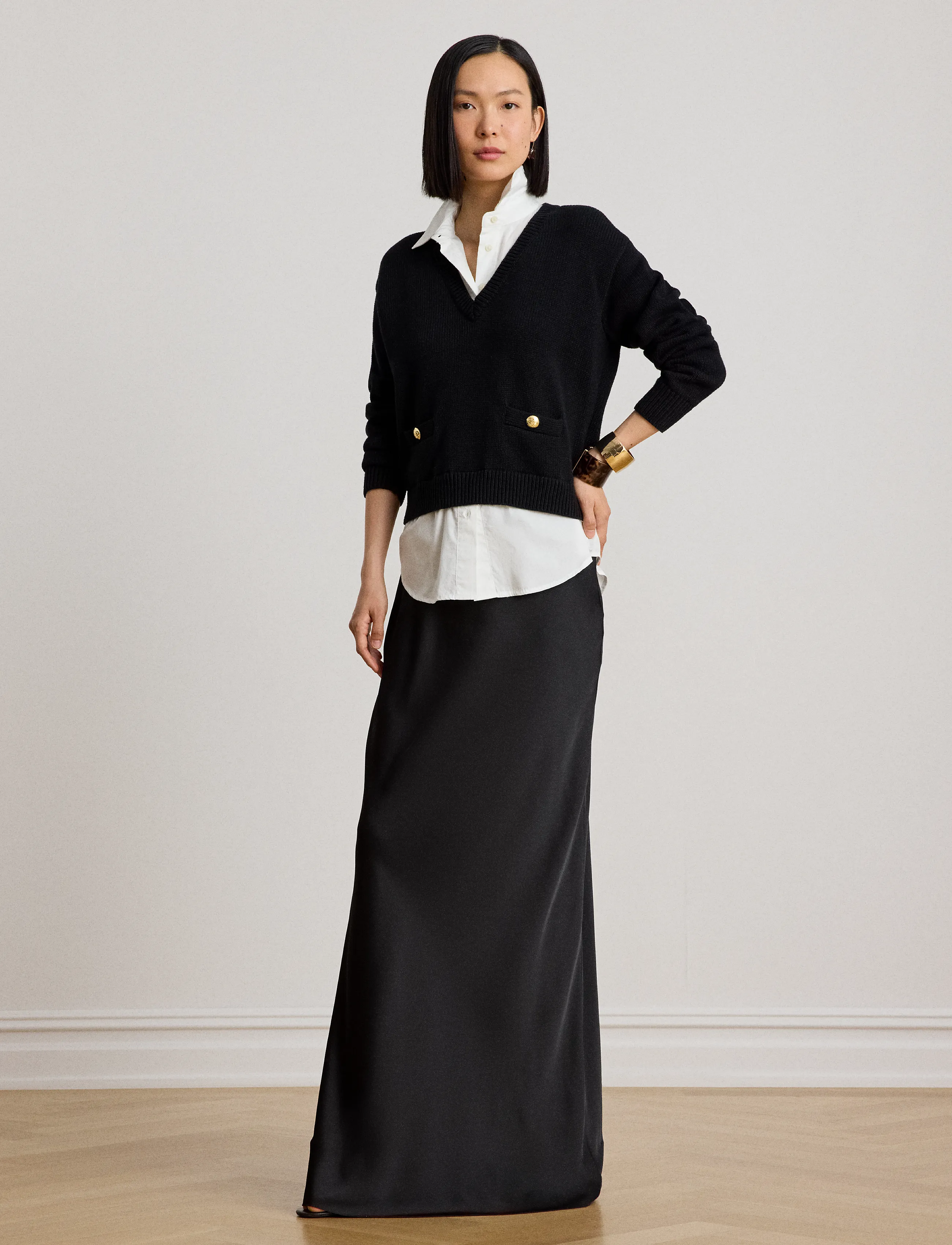 Satin Charmeuse Maxiskirt