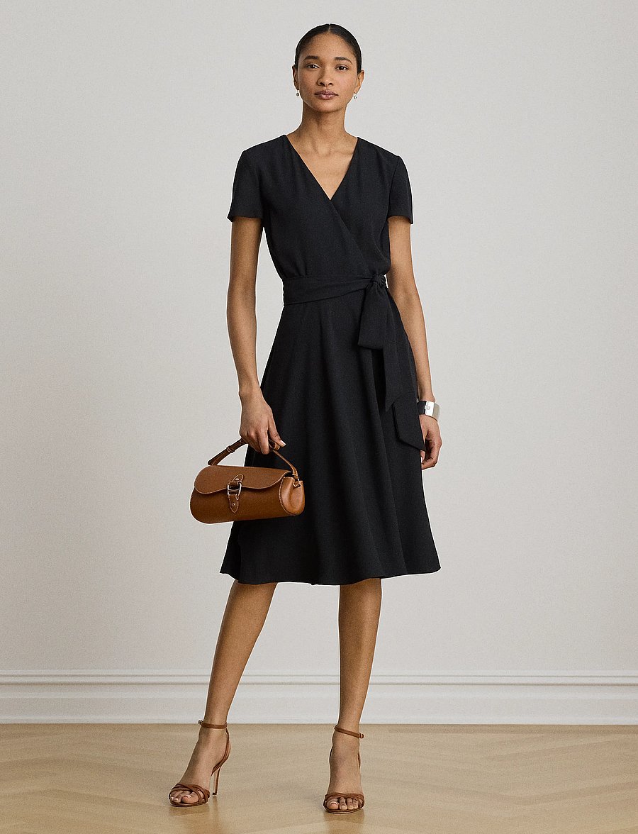 lauren ralph lauren surplice georgette midi dress Lauren Ralph Lauren Women's Surplice Georgette Midi Dress
