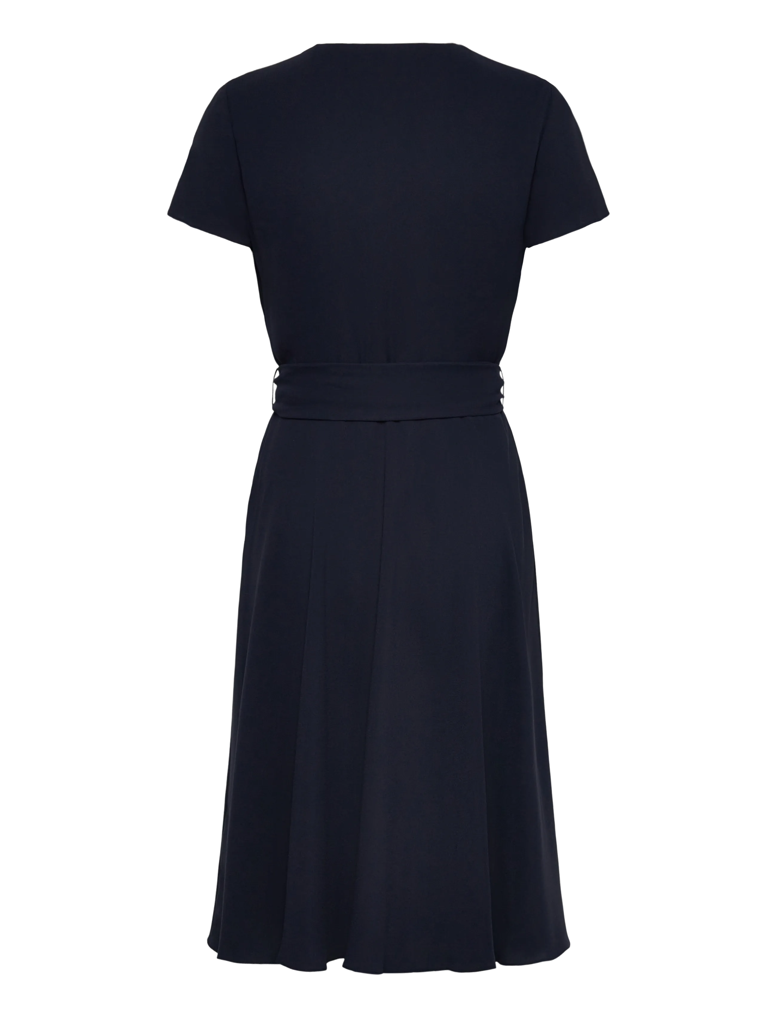 Lauren Ralph Lauren - Belted Georgette Surplice Dress - robes portefeuille - lauren navy - 2