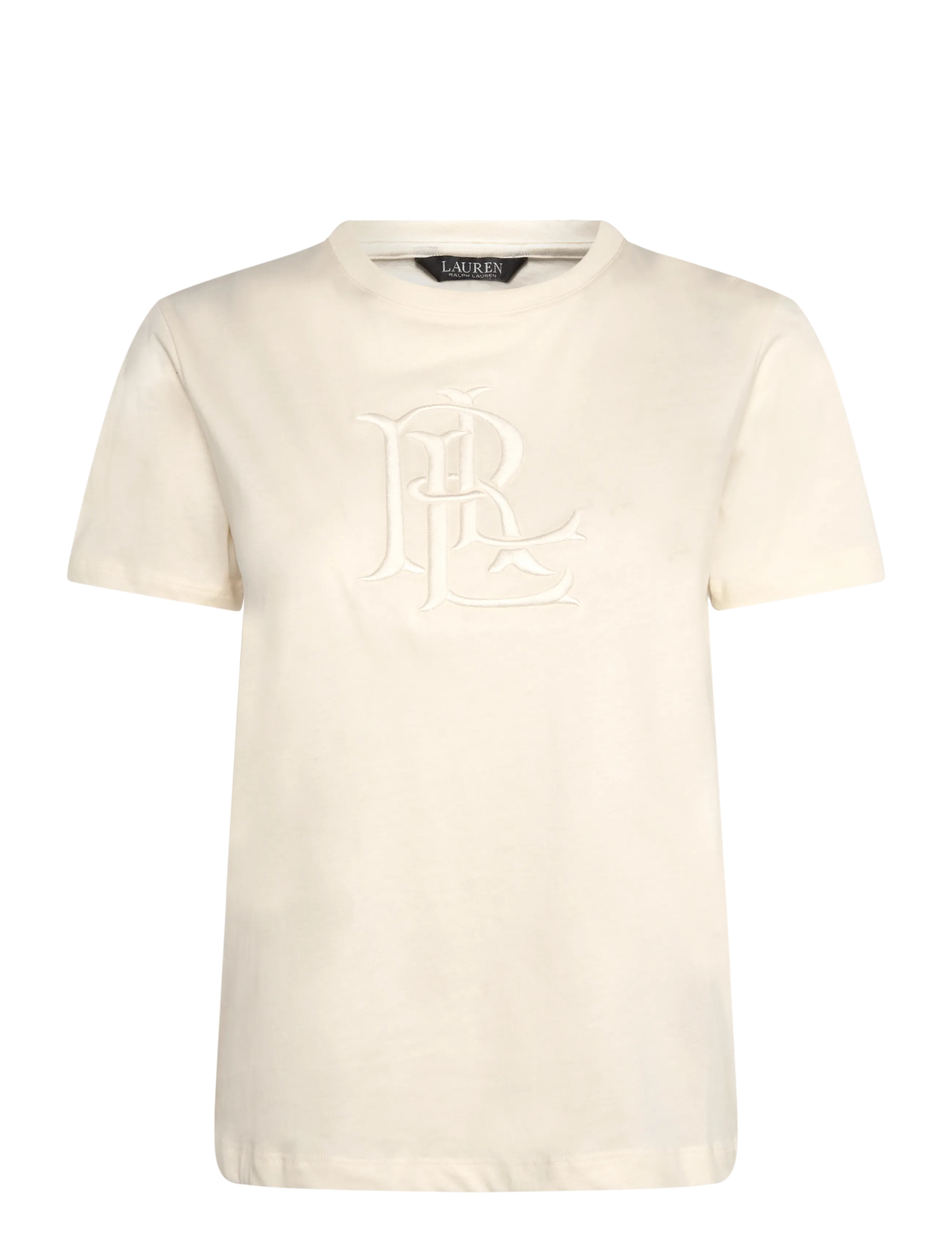Lauren Ralph Lauren Embroidered-Logo Cotton Jersey Tee - Kleidung - MASCARPONE CREAM / cream