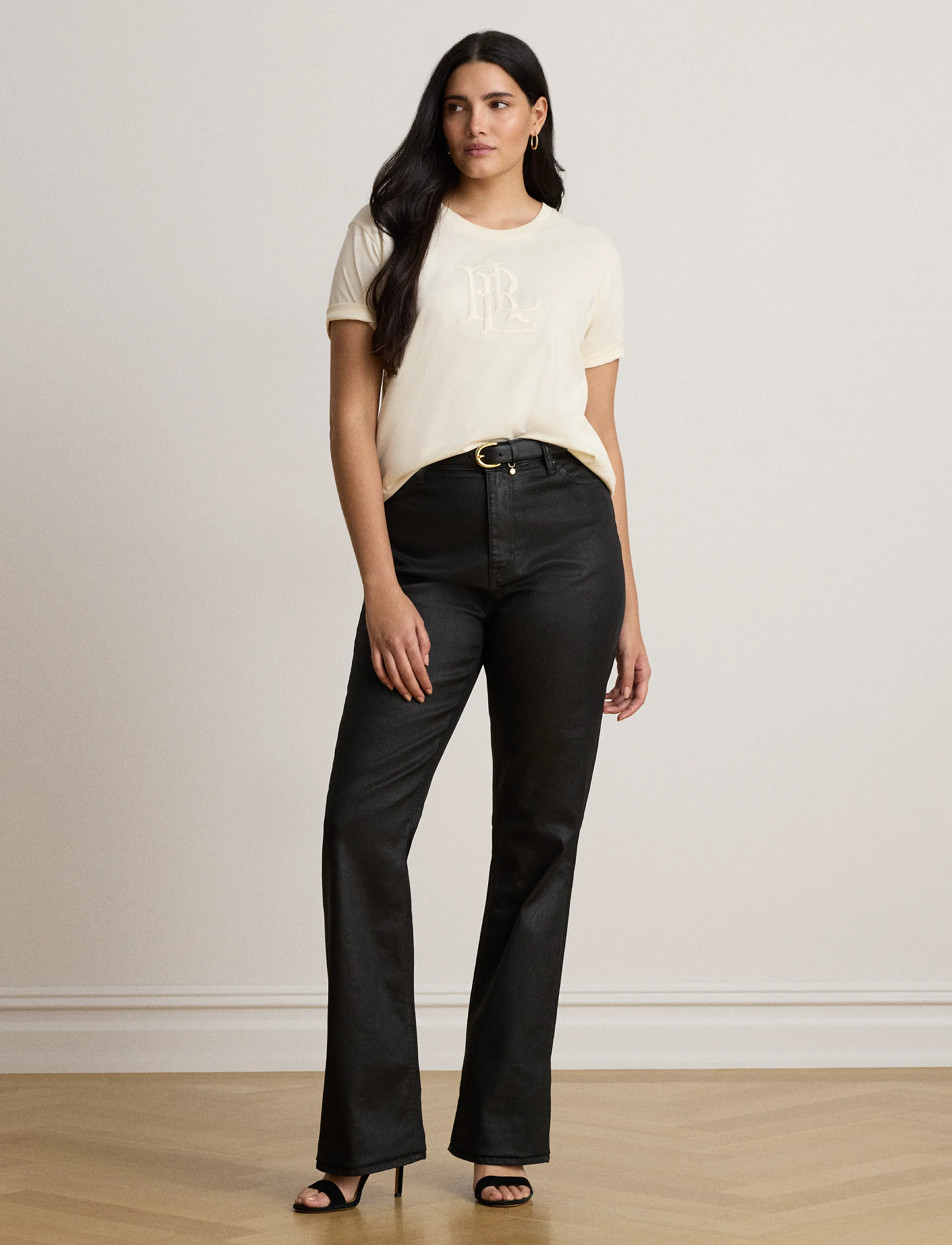 Lauren Ralph Lauren Embroidered-Logo Cotton Jersey Tee t-shirts dam – bild 7