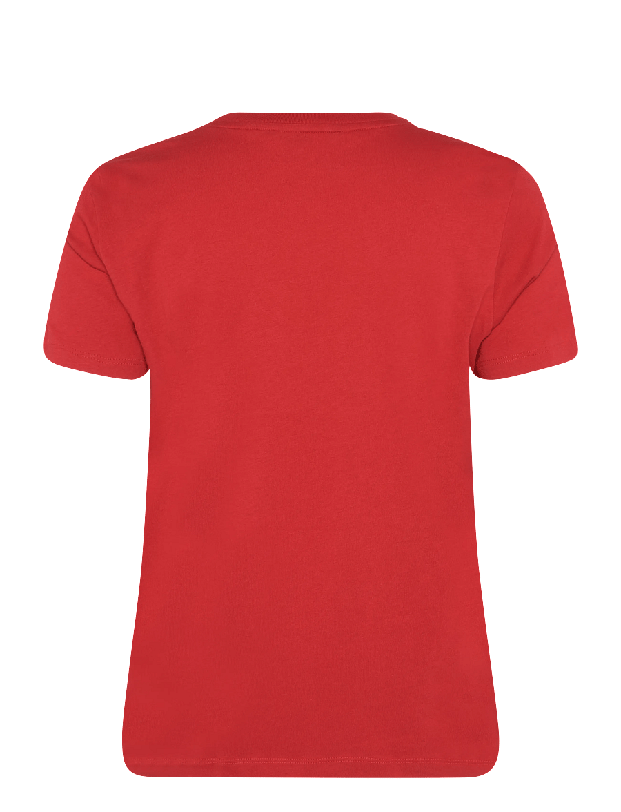 Lauren Ralph Lauren - Embroidered-Logo Cotton Jersey Tee - t-shirts - ralph red - 3
