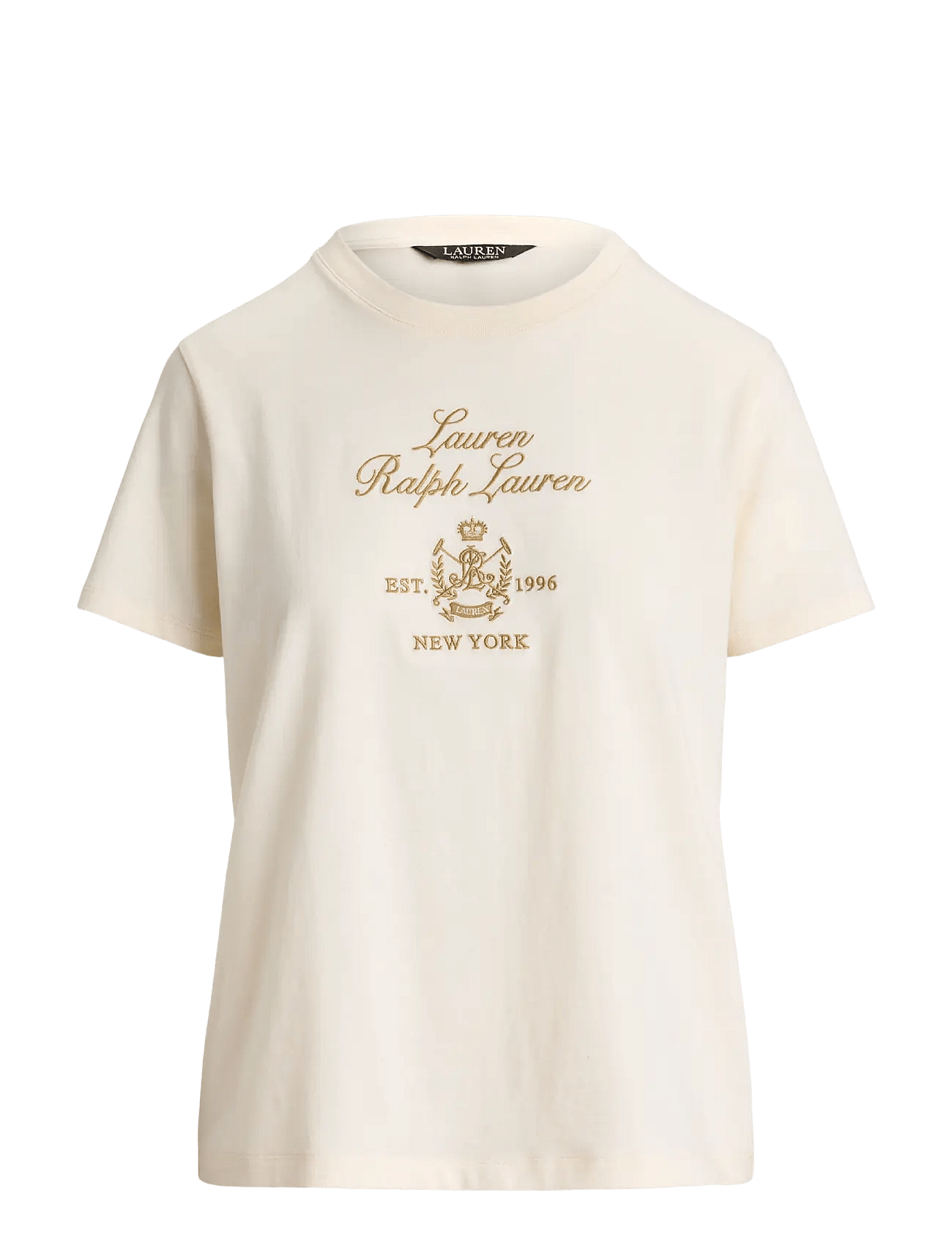 Lauren Ralph Lauren | Embroidered-Crest Cotton Jersey Tee | M