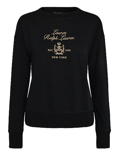 Embroidered-Crest French Terry Pullover - Sweatshirts