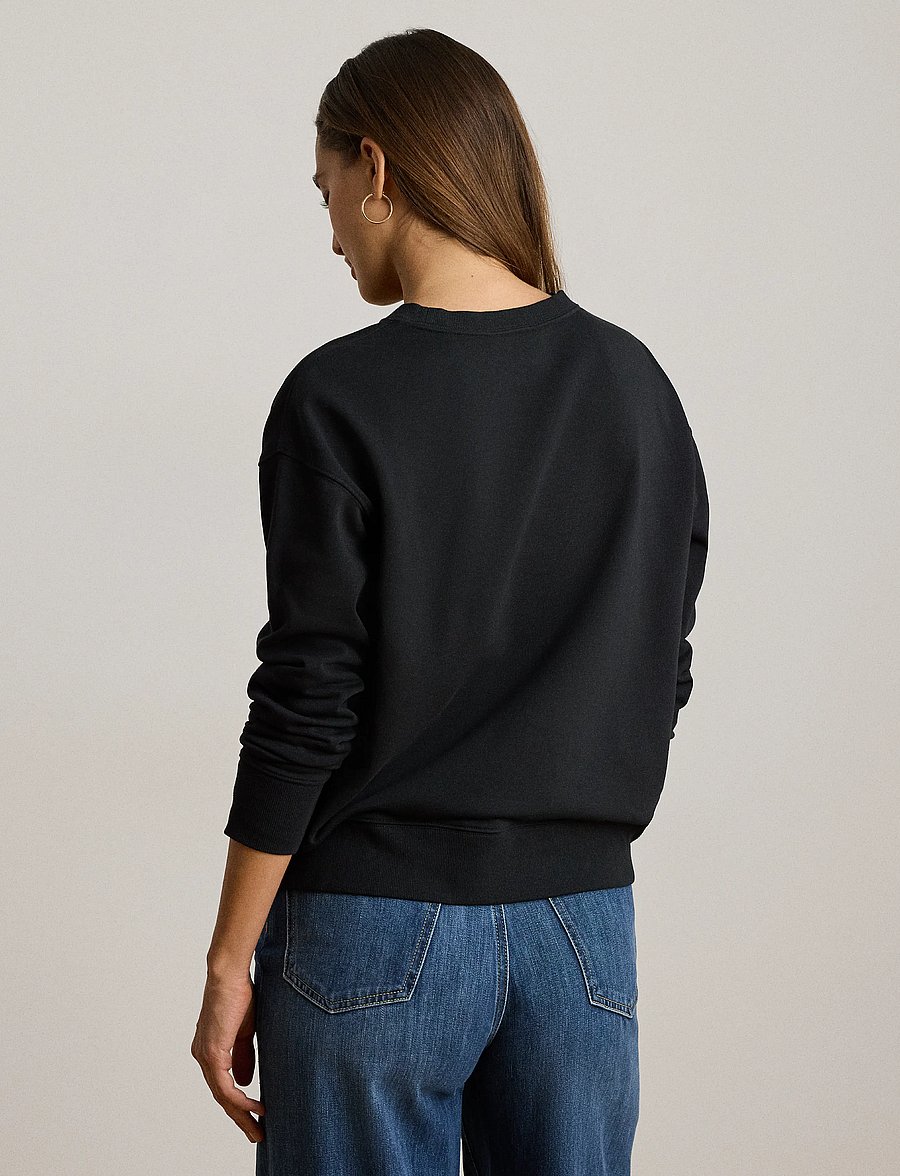 Lauren Ralph Lauren - Embroidered-Crest French Terry Pullover - black - 2