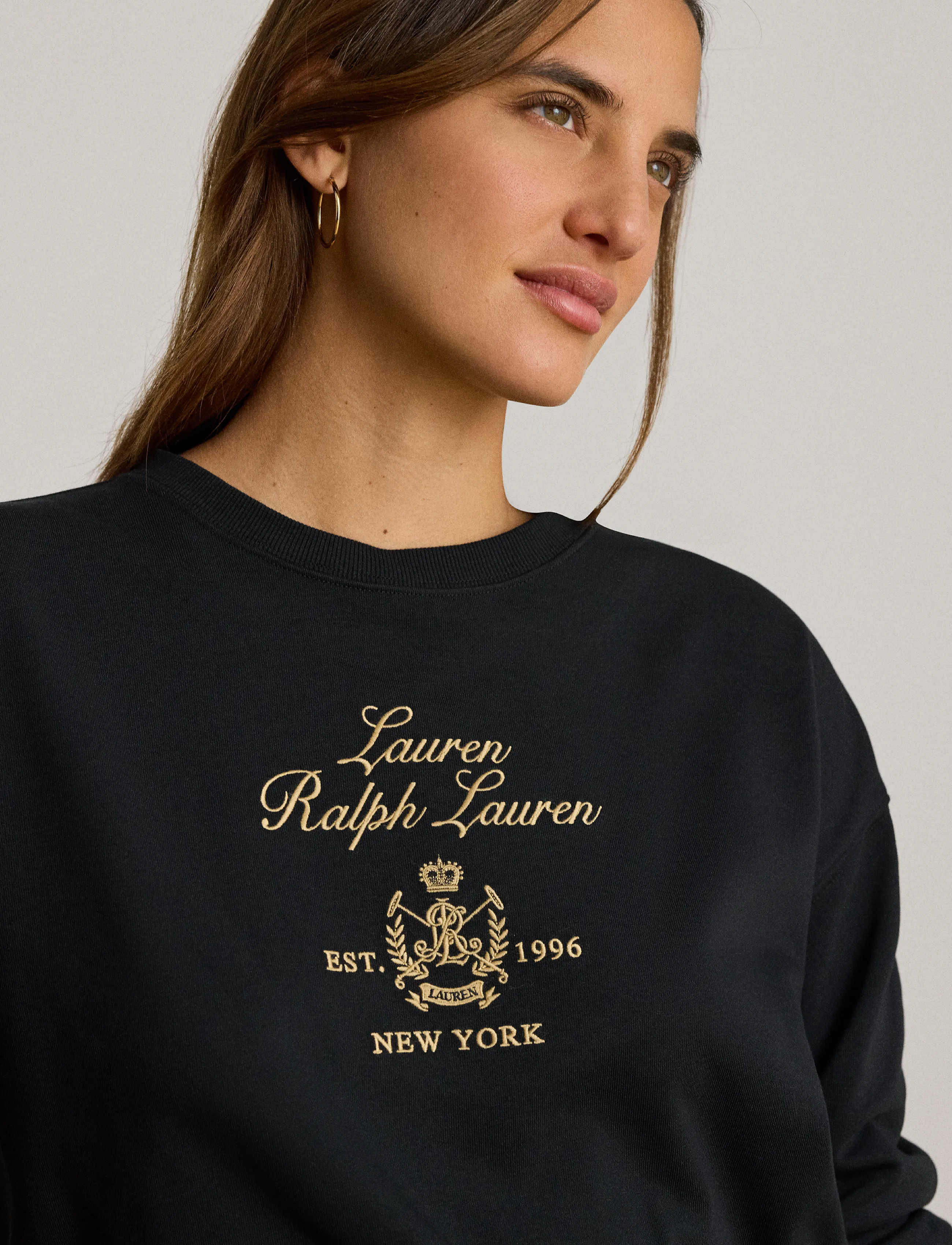 Embroidered-Crest French Terry Pullover 3