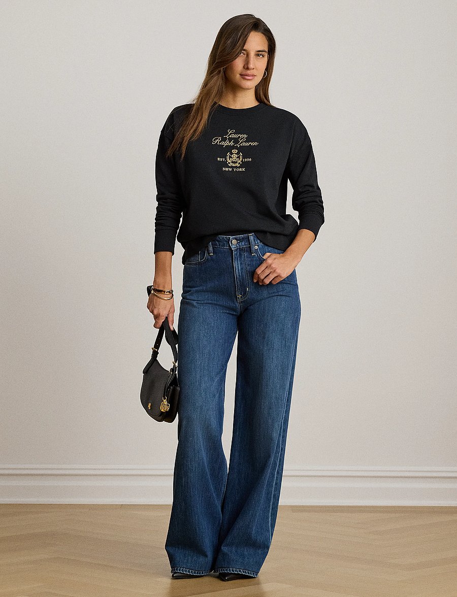 Lauren Ralph Lauren - Embroidered-Crest French Terry Pullover - black - 4