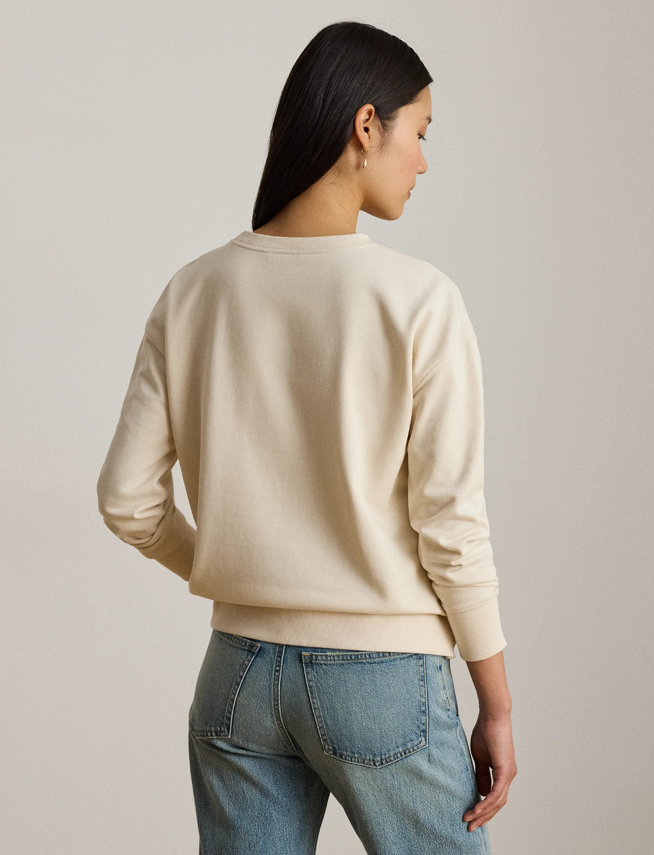Embroidered-Crest French Terry Pullover 2