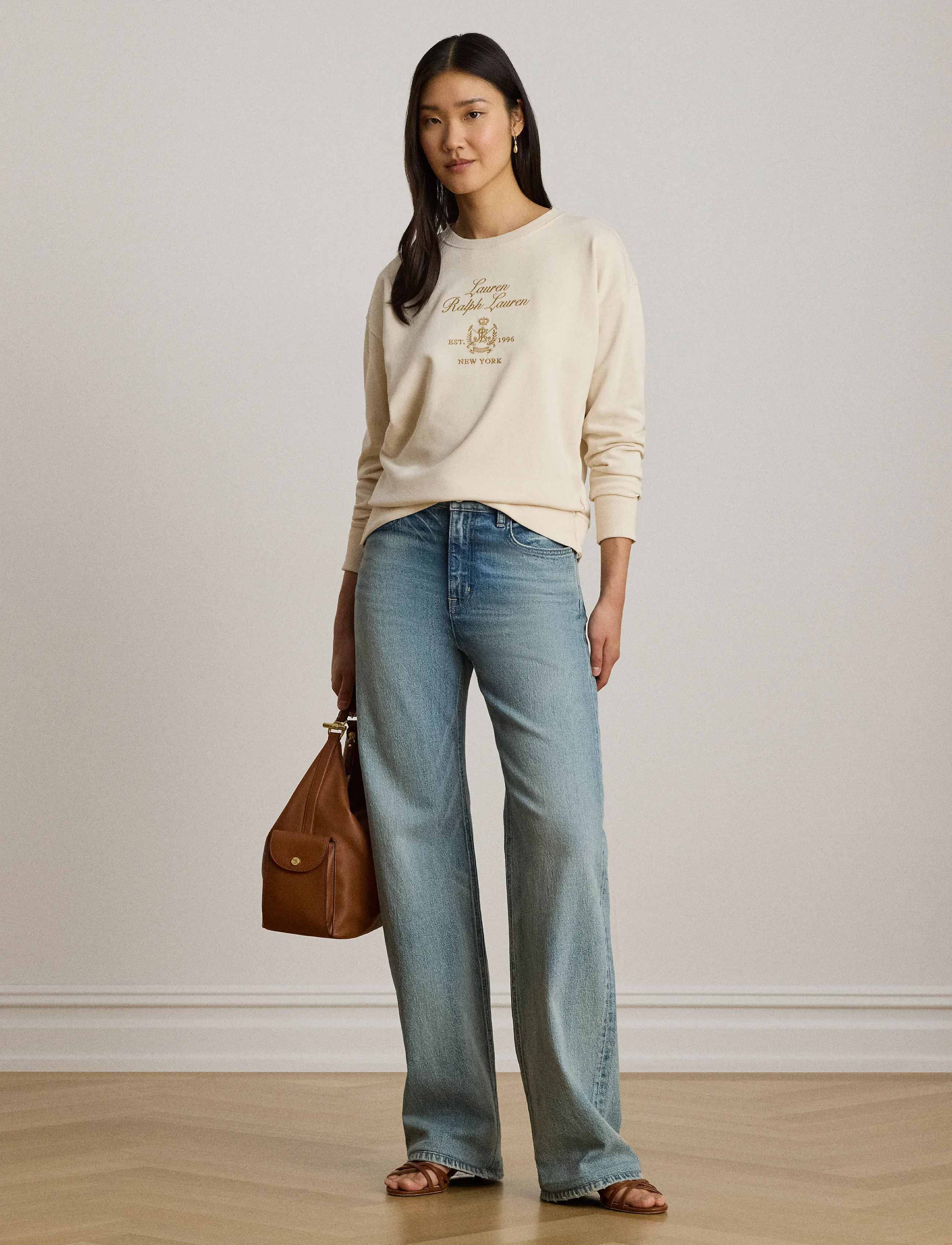 Embroidered-Crest French Terry Pullover 3
