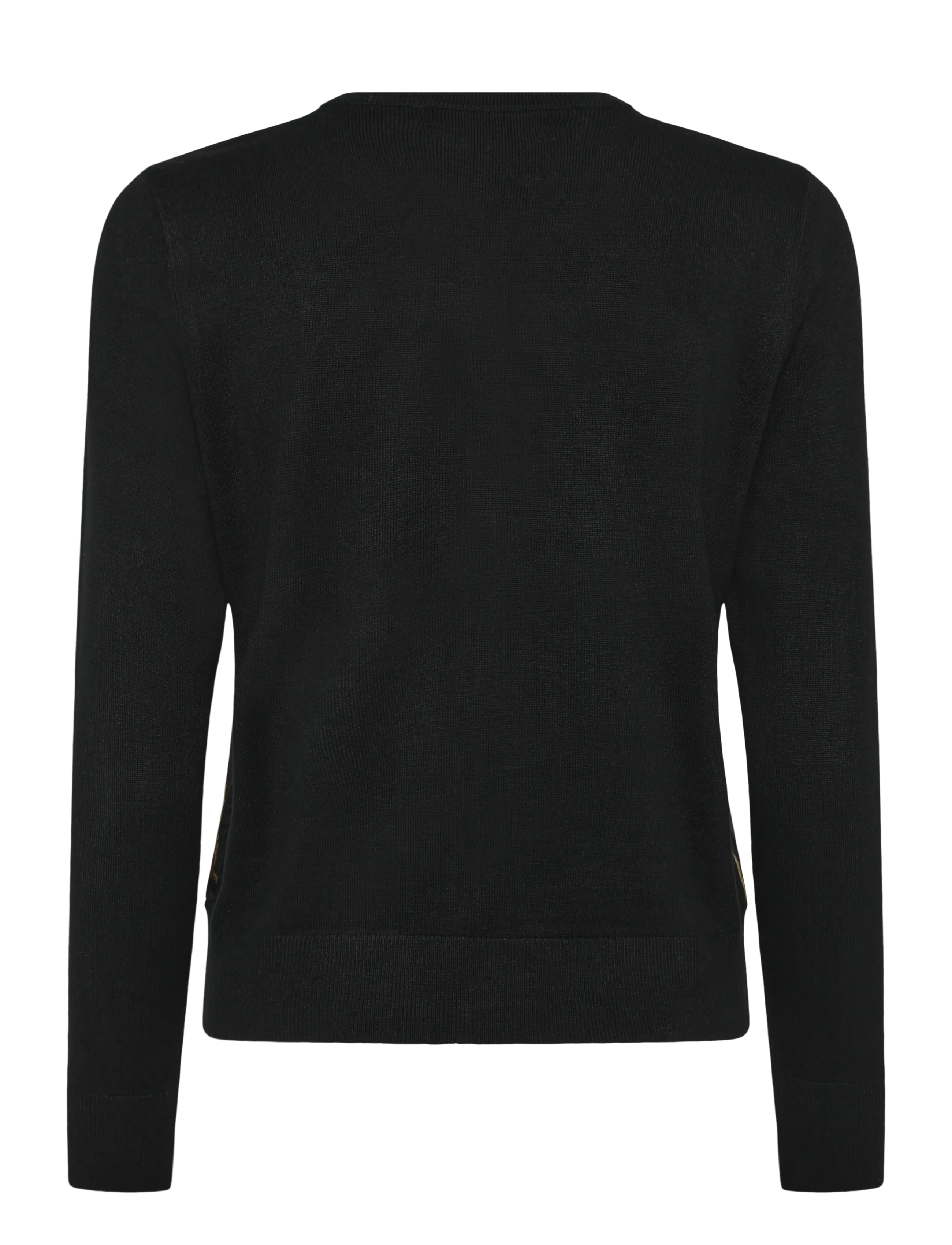 Lauren Ralph Lauren - Belting-Print Cotton-Blend Cardigan - kardiganid - black multi - 2