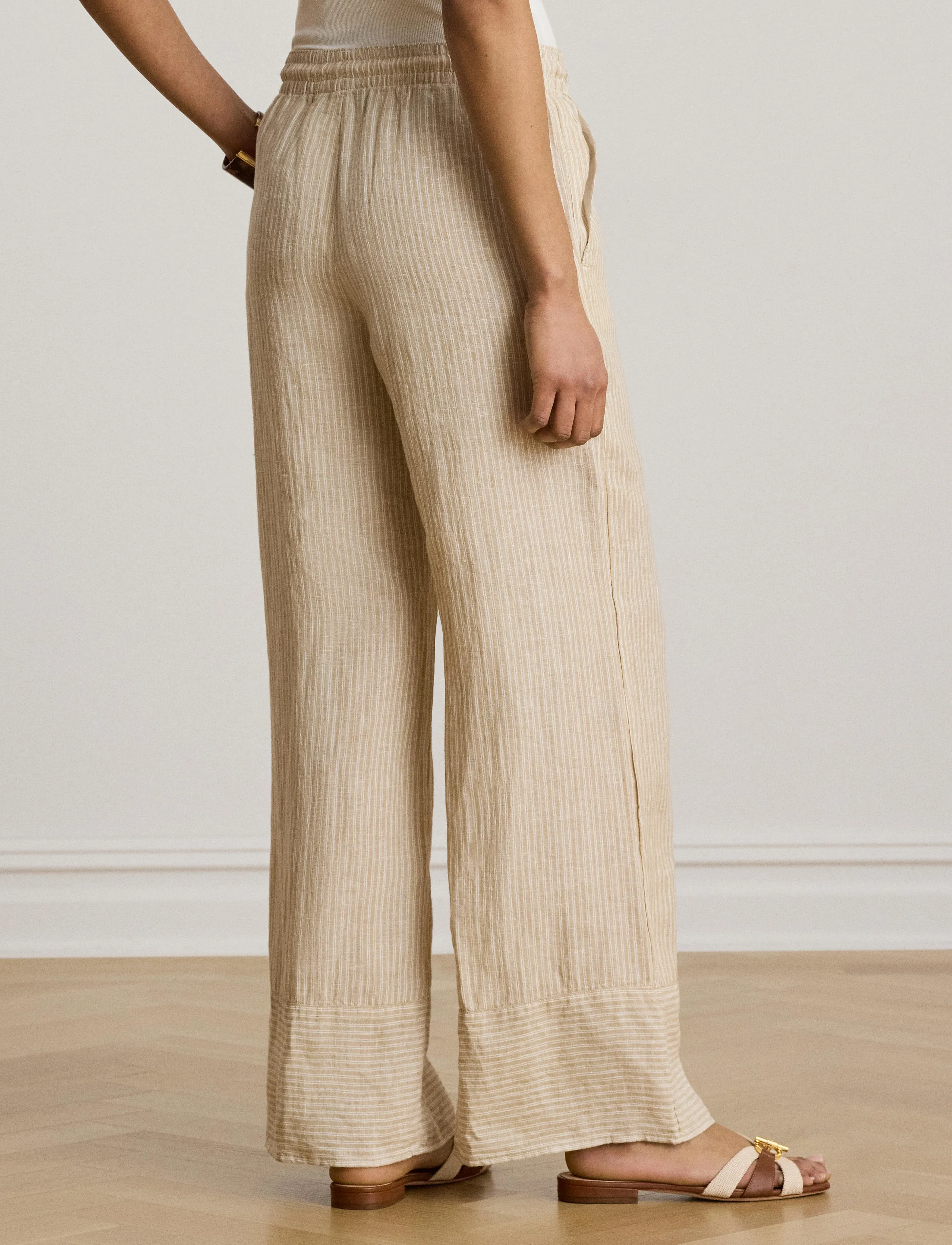 Lauren Ralph Lauren Y/D Tissue Linen-Wvn-Pants linnebyxor dam – bild 6