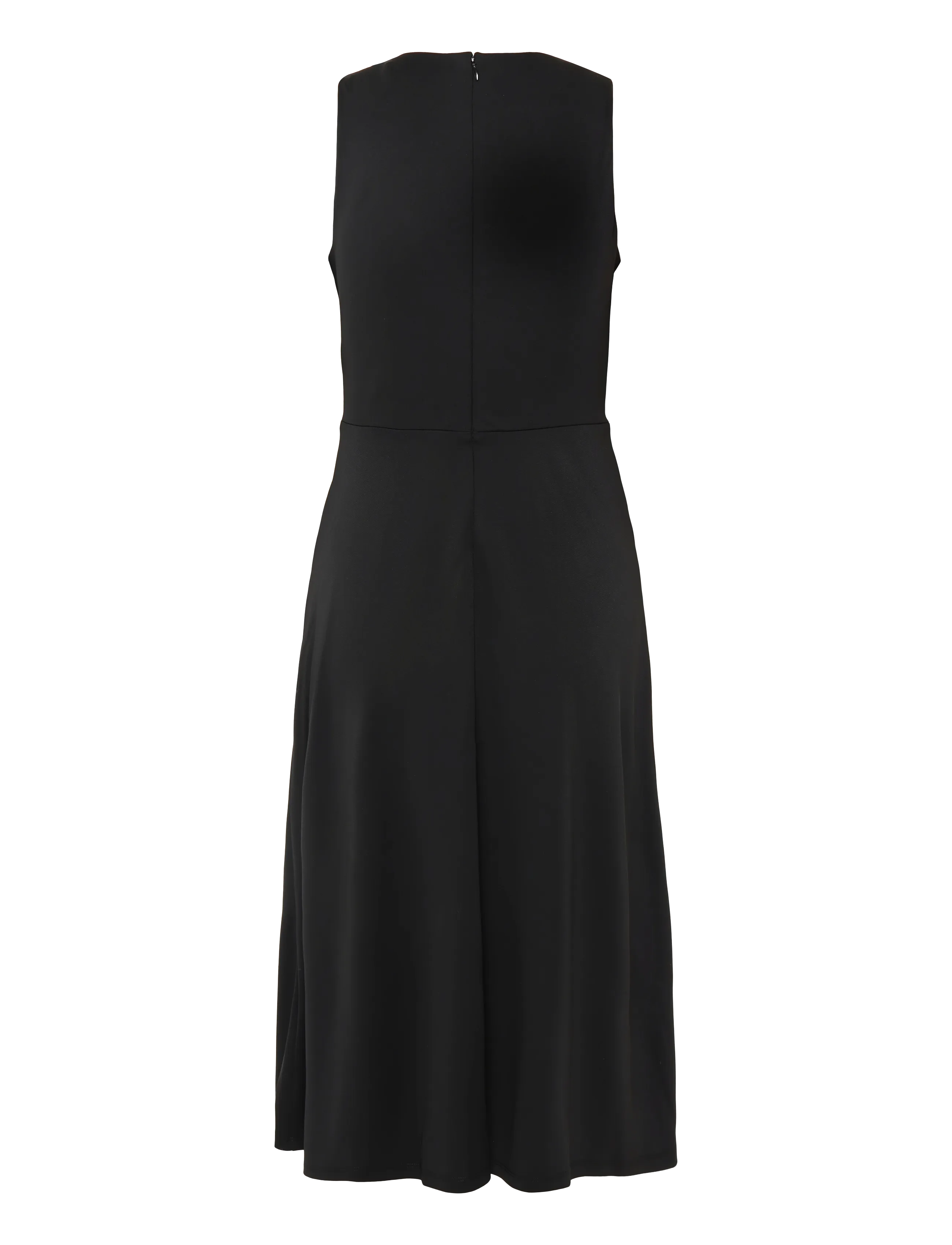 Lauren Ralph Lauren - Twist-Front Jersey Sleeveless Dress - midi kjoler - black - 2