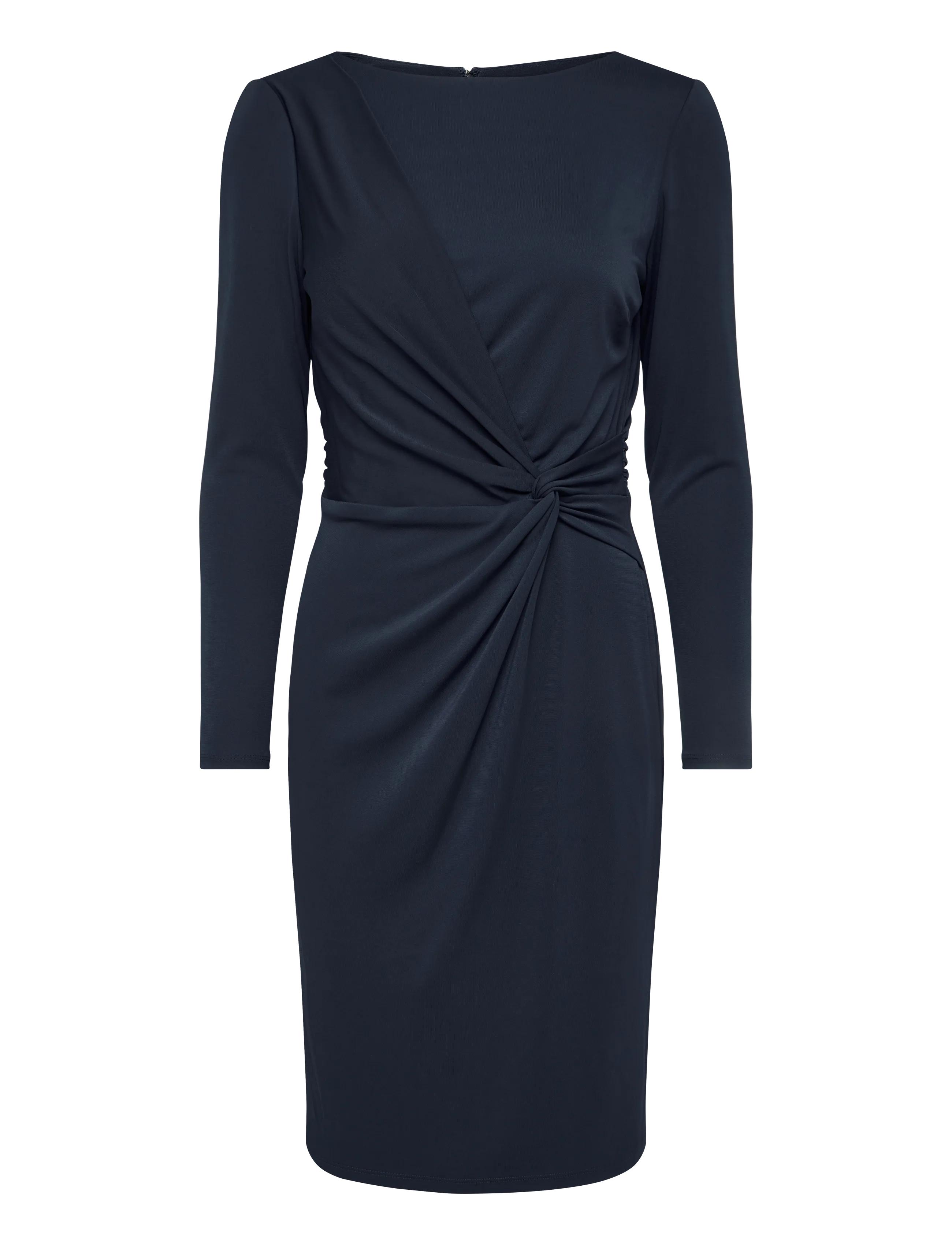 Lauren Ralph Lauren - STR MATTE JERSEY-R-KNT-DRESSES - strikkjoler - lauren navy - 1