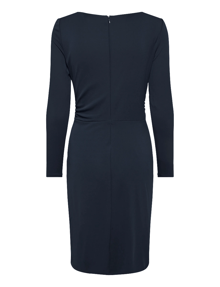 Lauren Ralph Lauren - STR MATTE JERSEY-R-KNT-DRESSES - strickkleider - lauren navy - 2