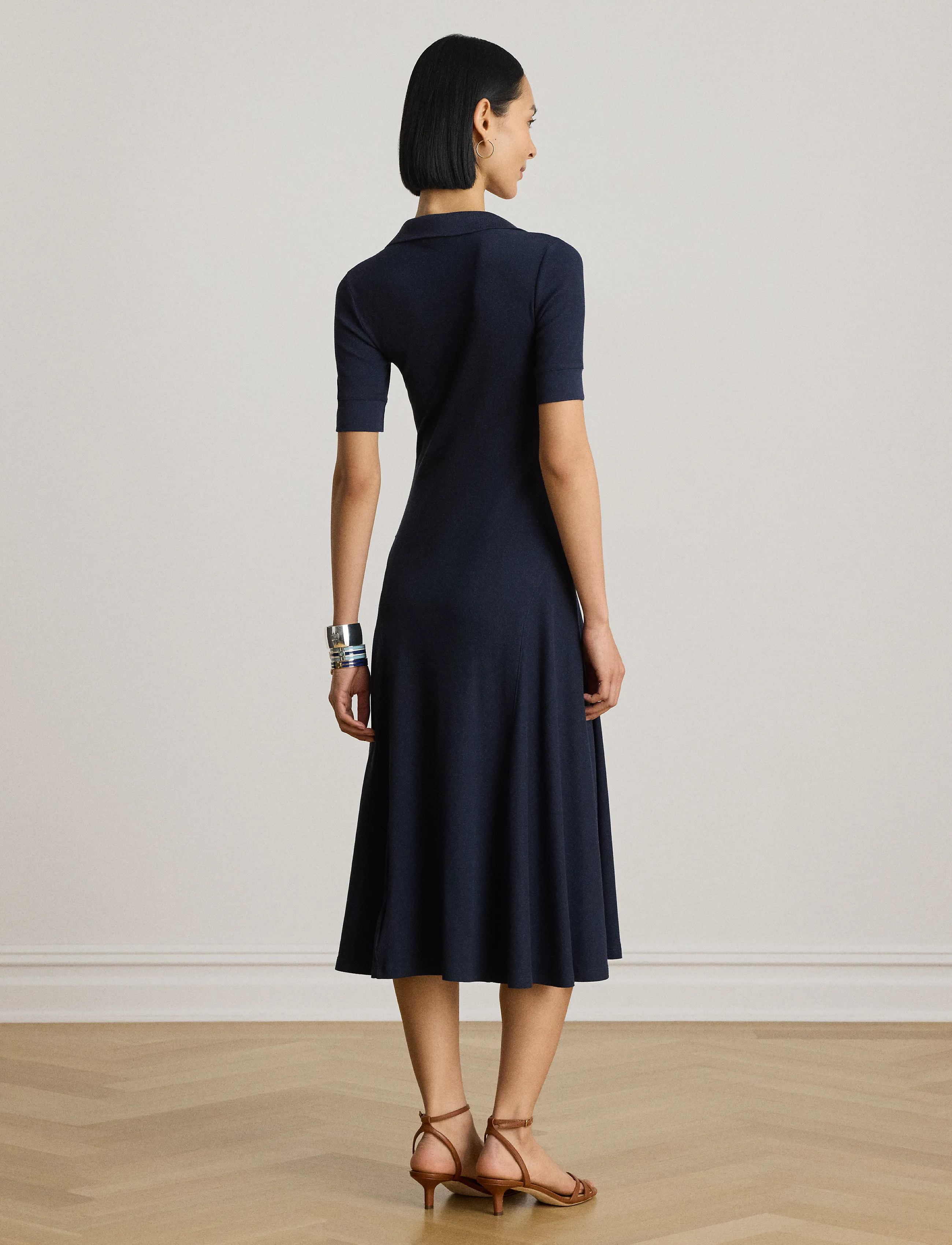 Lauren Ralph Lauren Cm 2X2 Rib-Knt-Dresses midiklänningar dam – bild 6