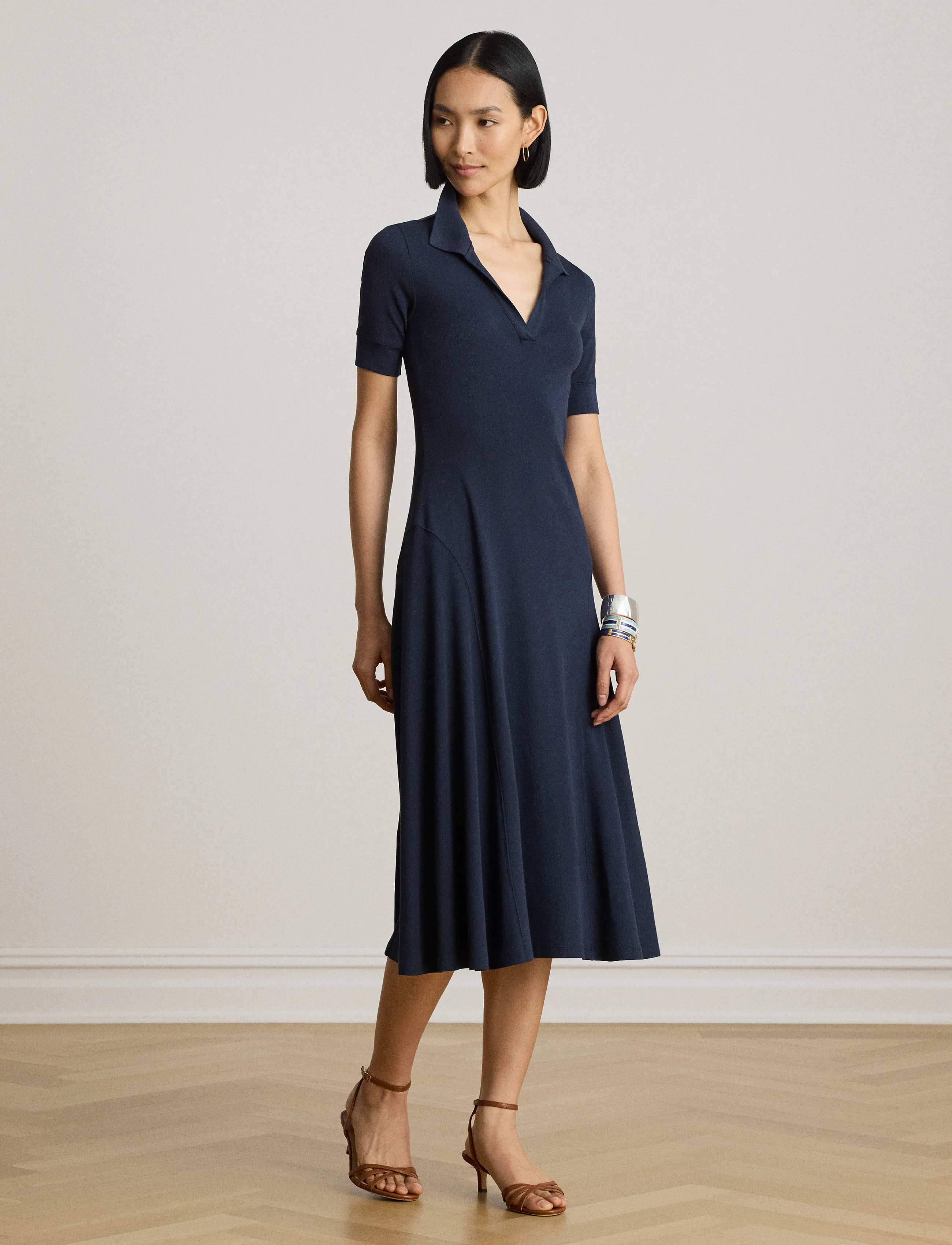 Lauren Ralph Lauren Cm 2X2 Rib-Knt-Dresses midiklänningar dam – bild 7