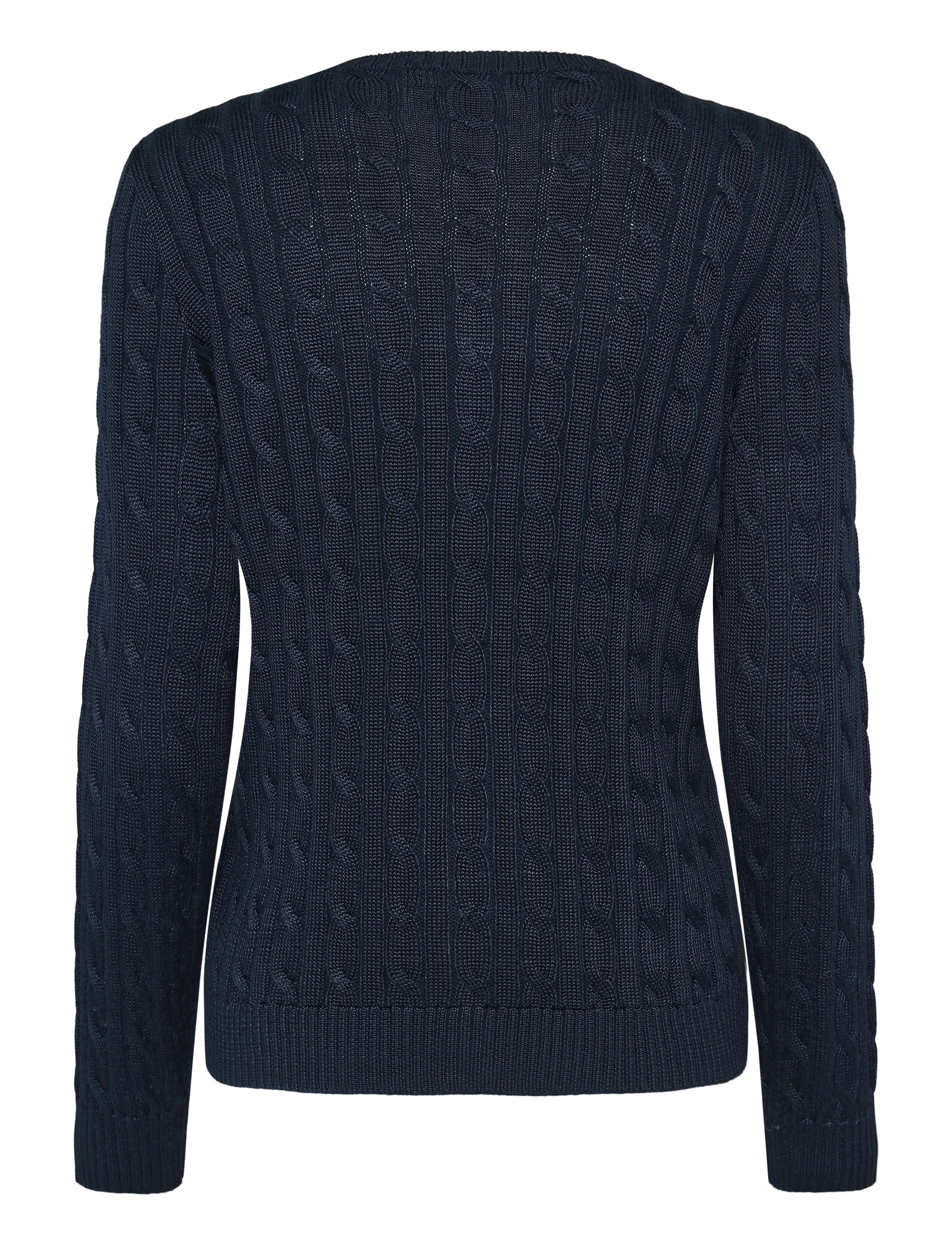 Lauren Ralph Lauren - Cable-Knit Cotton-Blend Cardigan - cardigans - lauren navy - 2
