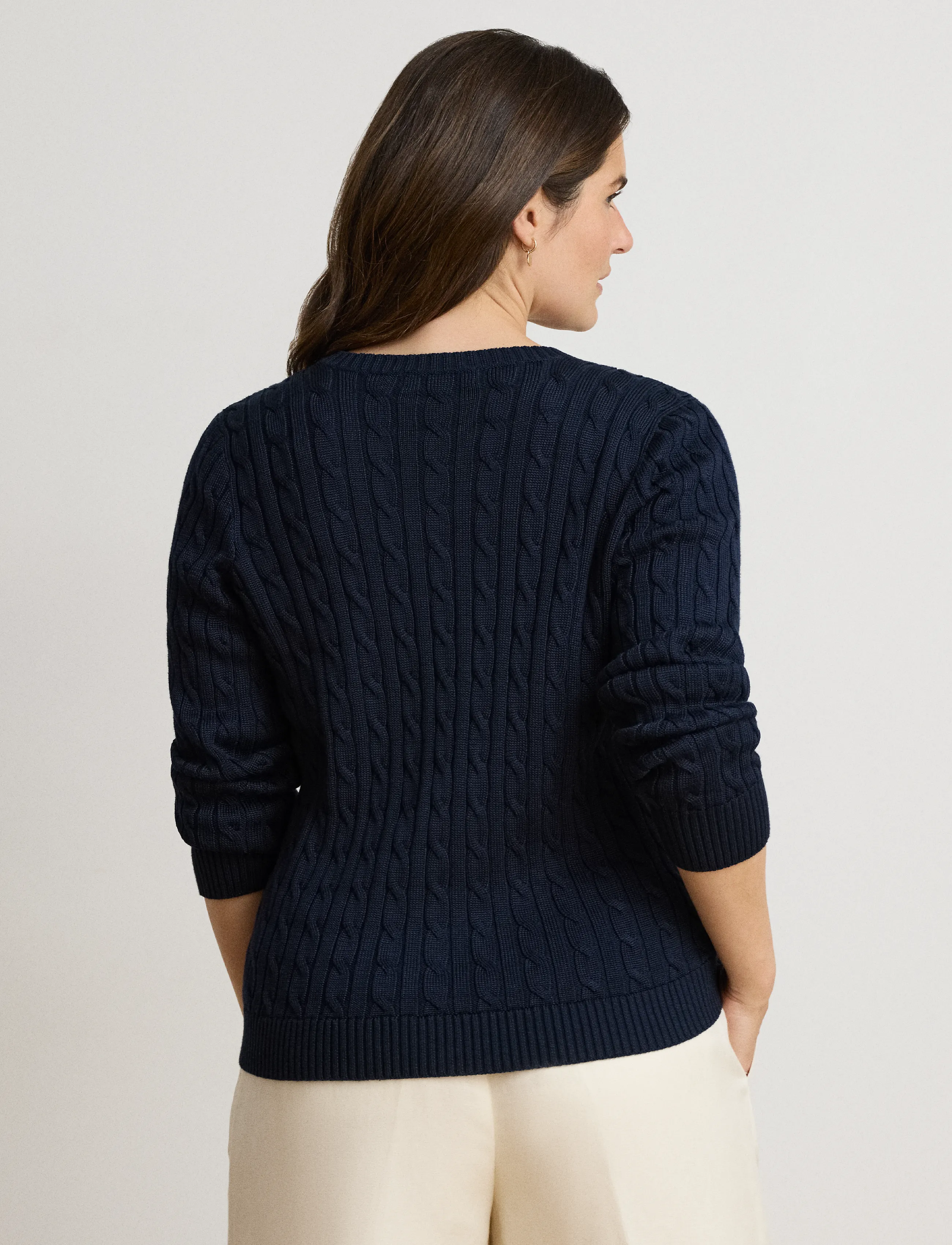 Cable-Knit Cotton-Blend Cardigan 7