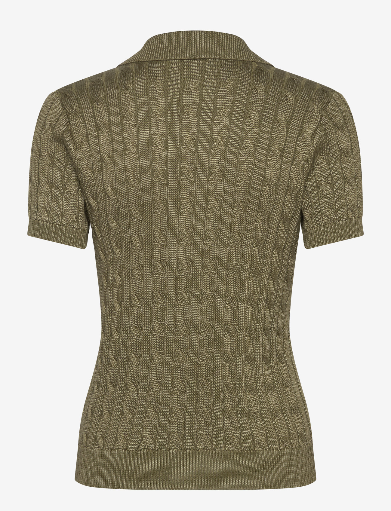 Lauren Ralph Lauren - BR RAYON PLTD CTN-SWEATER-PULLOVER - striktrøjer - light agave - 1