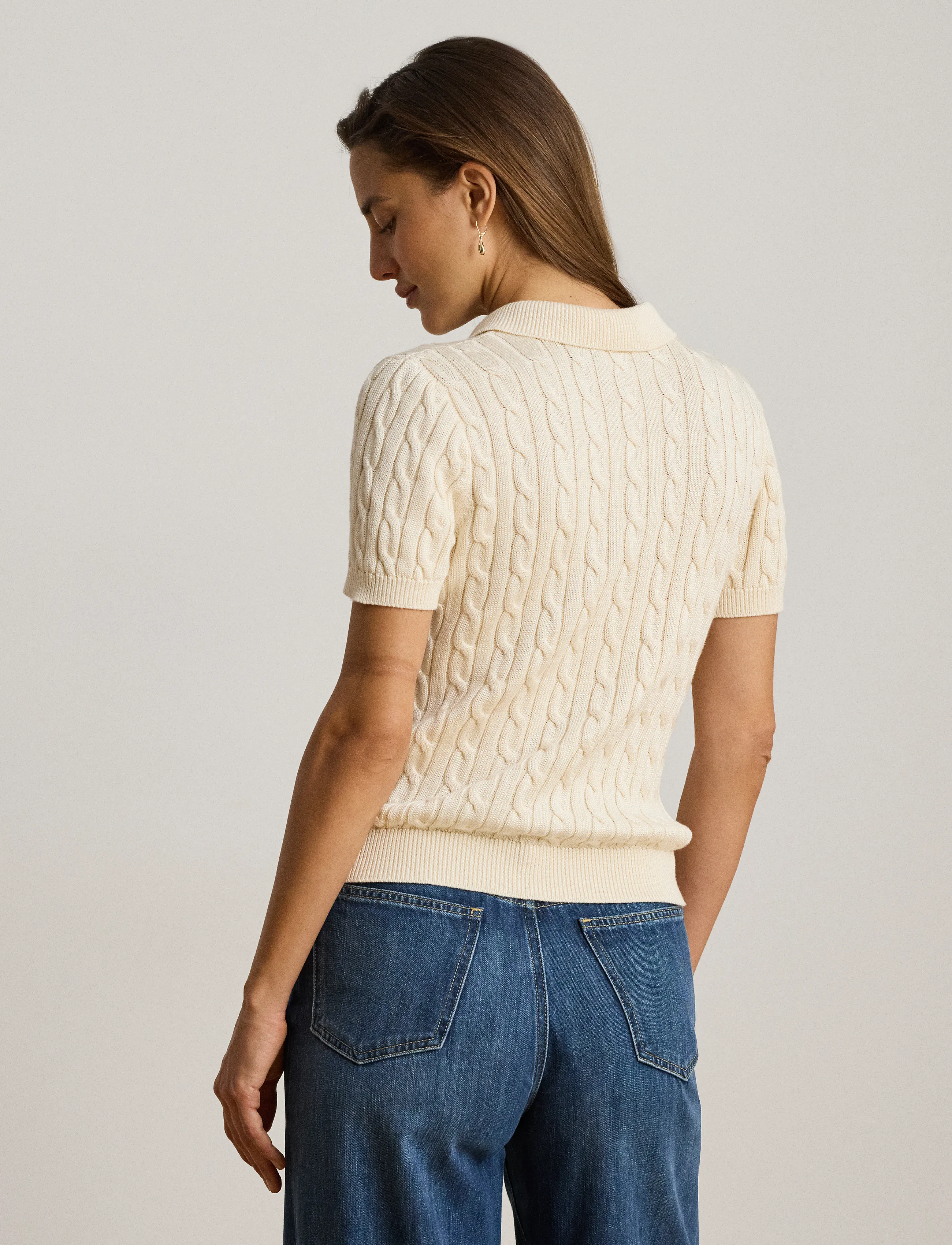 Lauren Ralph Lauren - BR RAYON PLTD CTN-SWEATER-PULLOVER - pullover - mascarpone cream - 4