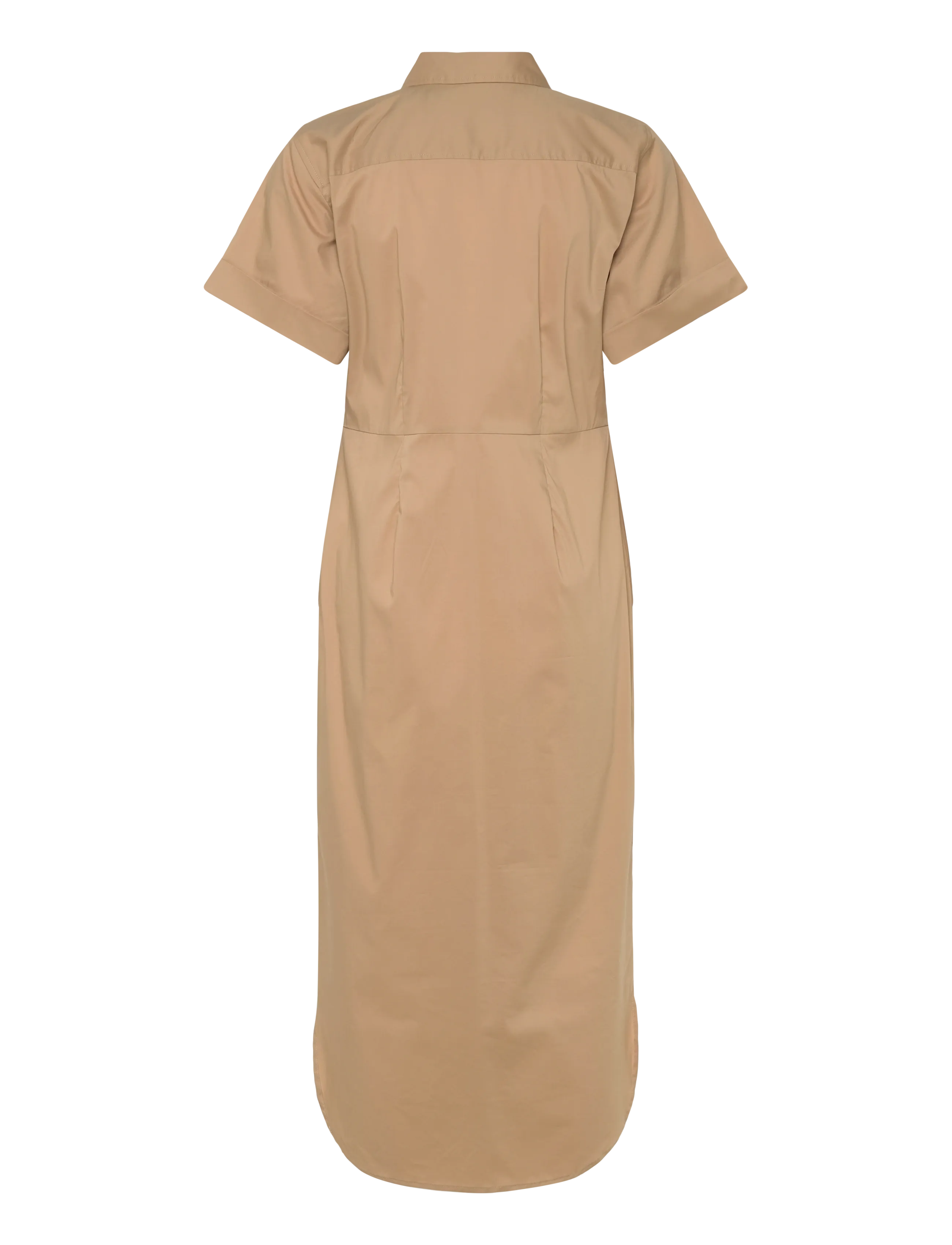 Lauren Ralph Lauren - Twist-Front Cotton-Blend Shirtdress - sommarklänningar - birch tan - 2