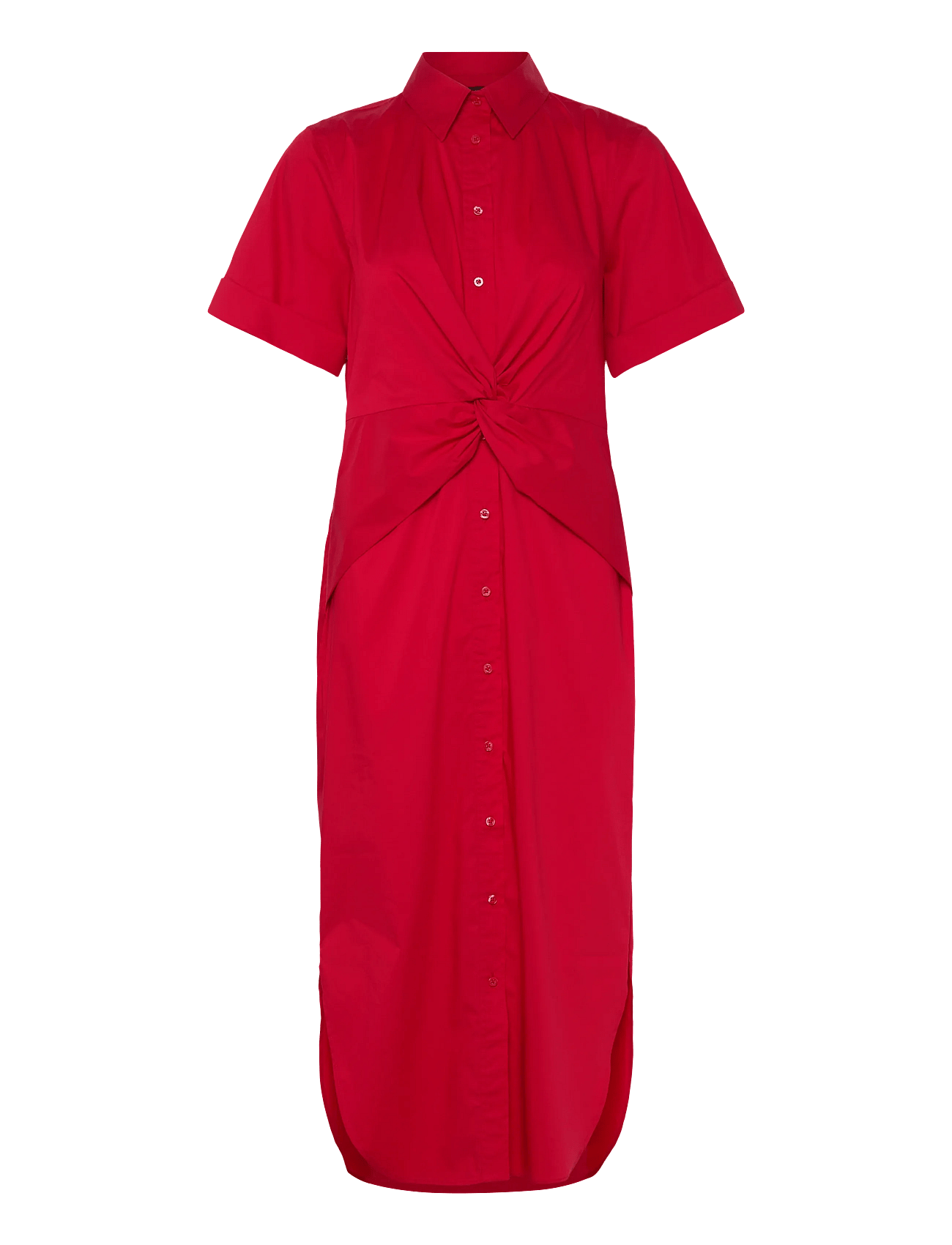 Lauren Ralph Lauren | Twist-Front Cotton-Blend Shirtdress | 38