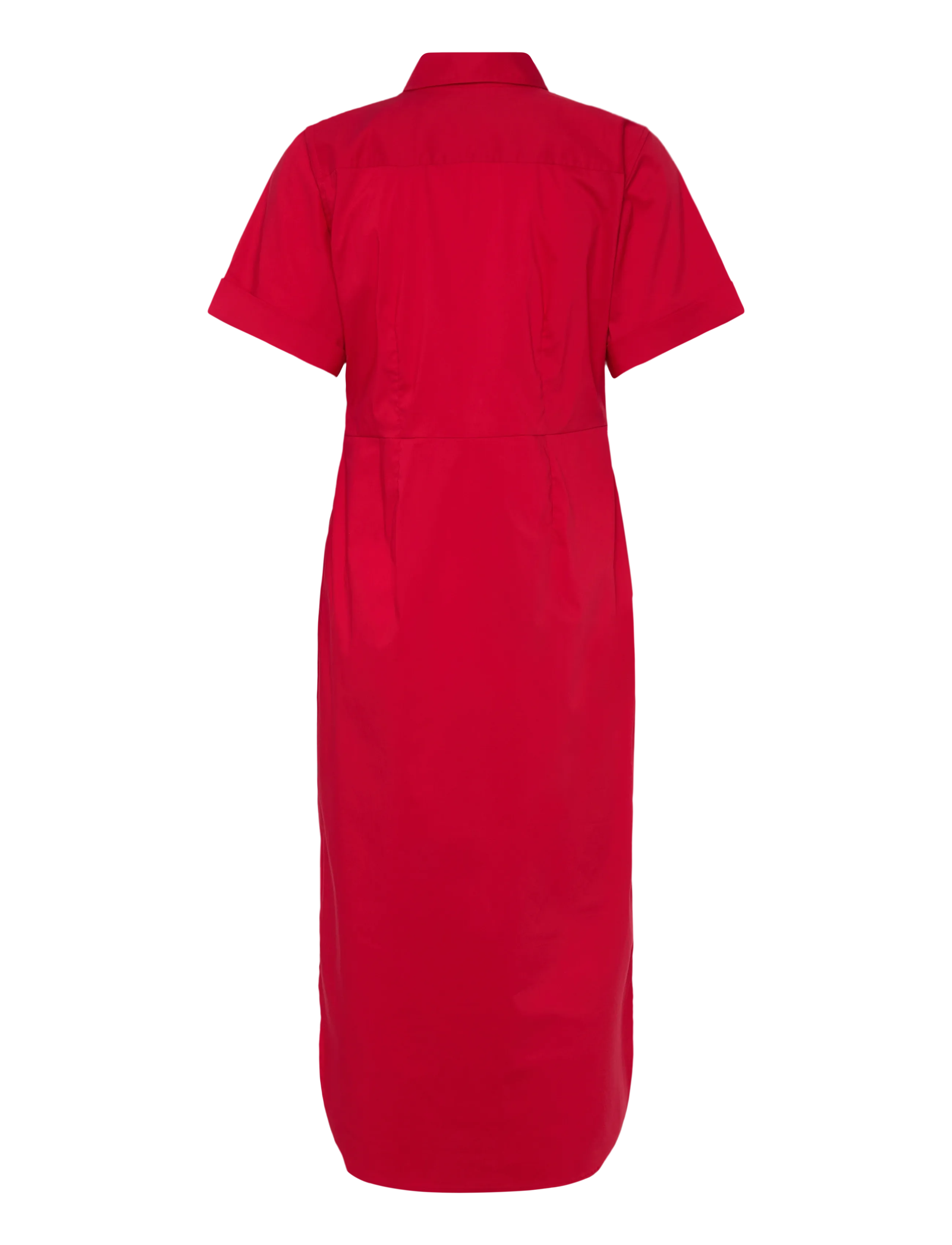 Lauren Ralph Lauren - Twist-Front Cotton-Blend Shirtdress - robes d'été - cruise red - 2